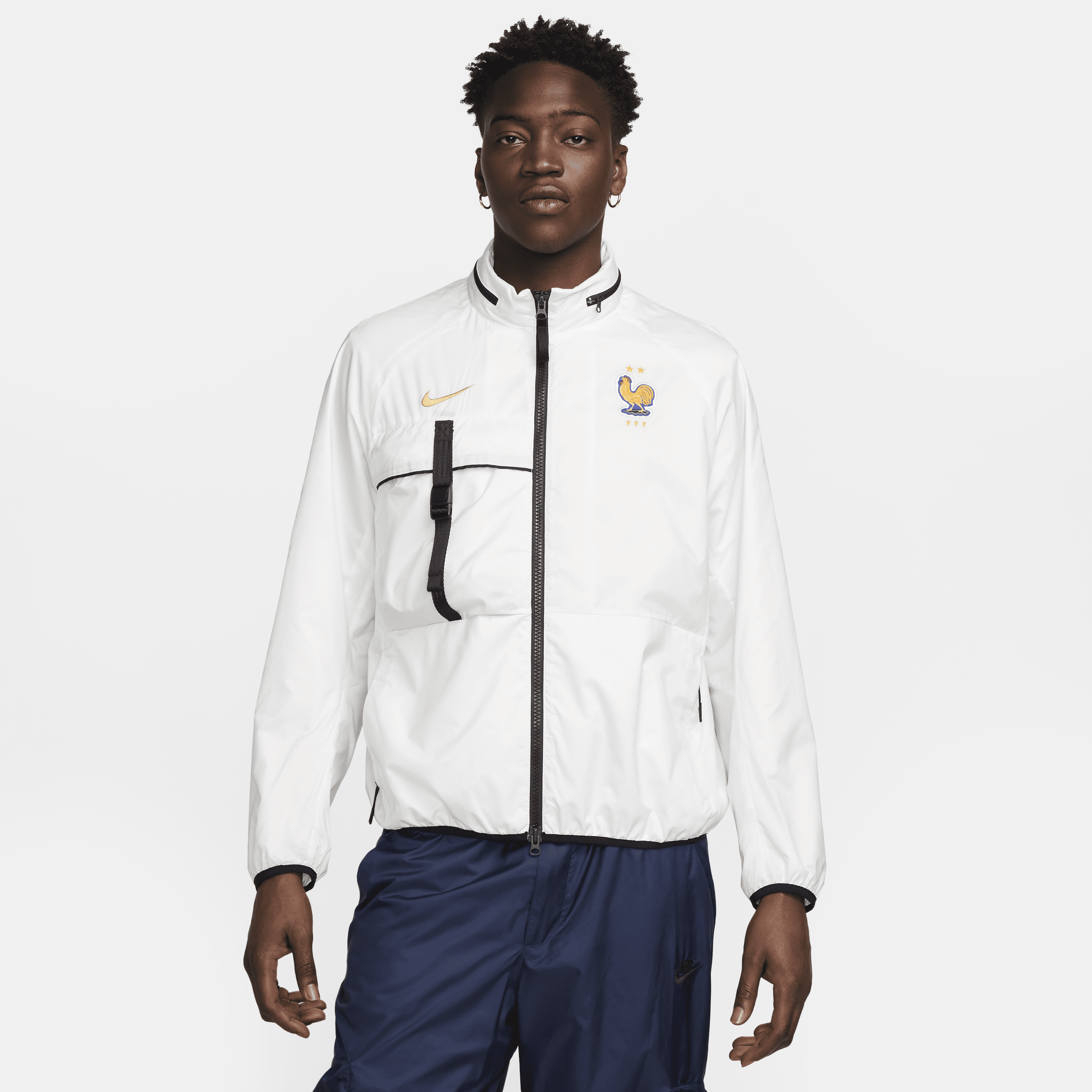 Nike Fff  Men's Soccer Jacket In White