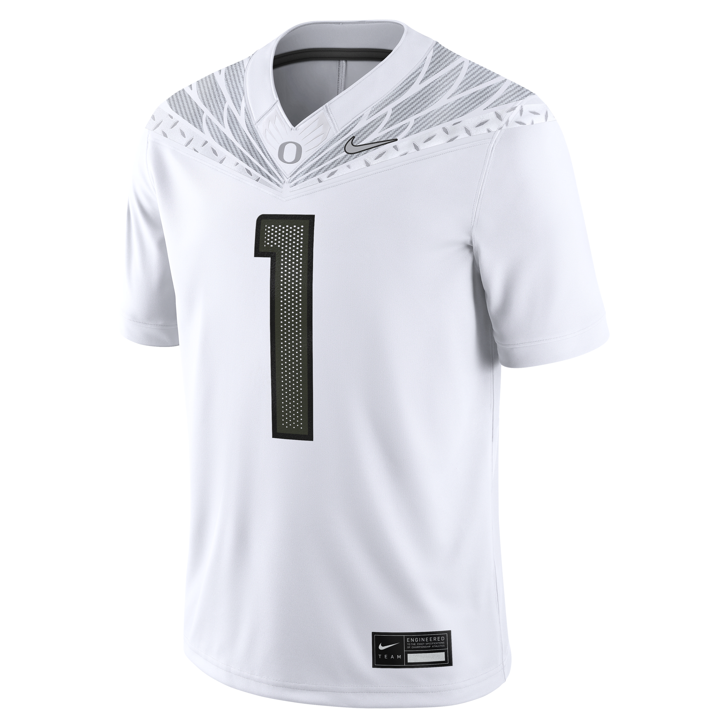 Oregon Ducks Nike Men's Dri-FIT College Game Jersey in White | CLEVGRJNC2FORE-OR1