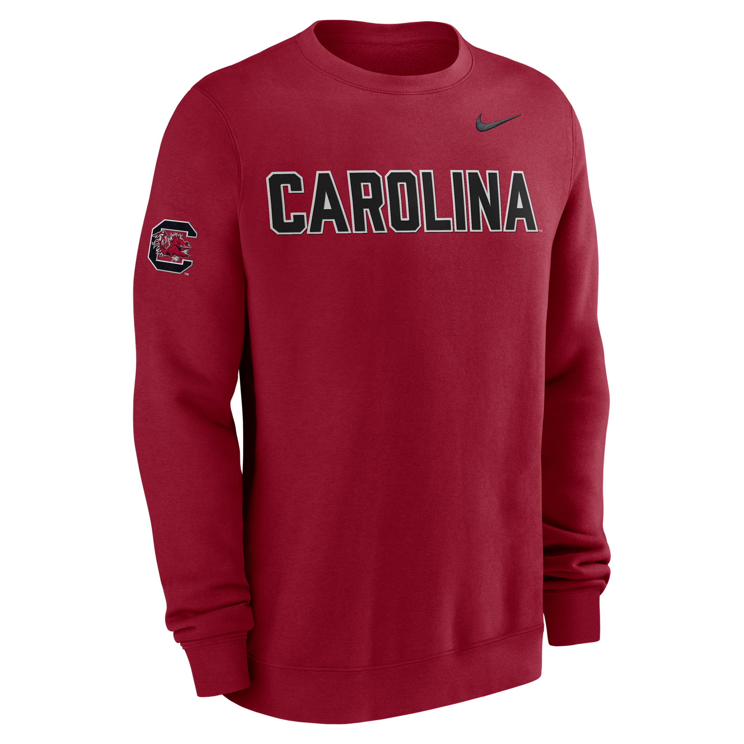 Nike Men's Garnet South Carolina Gamecocks Club Fleece Sweatshirt - Garnet