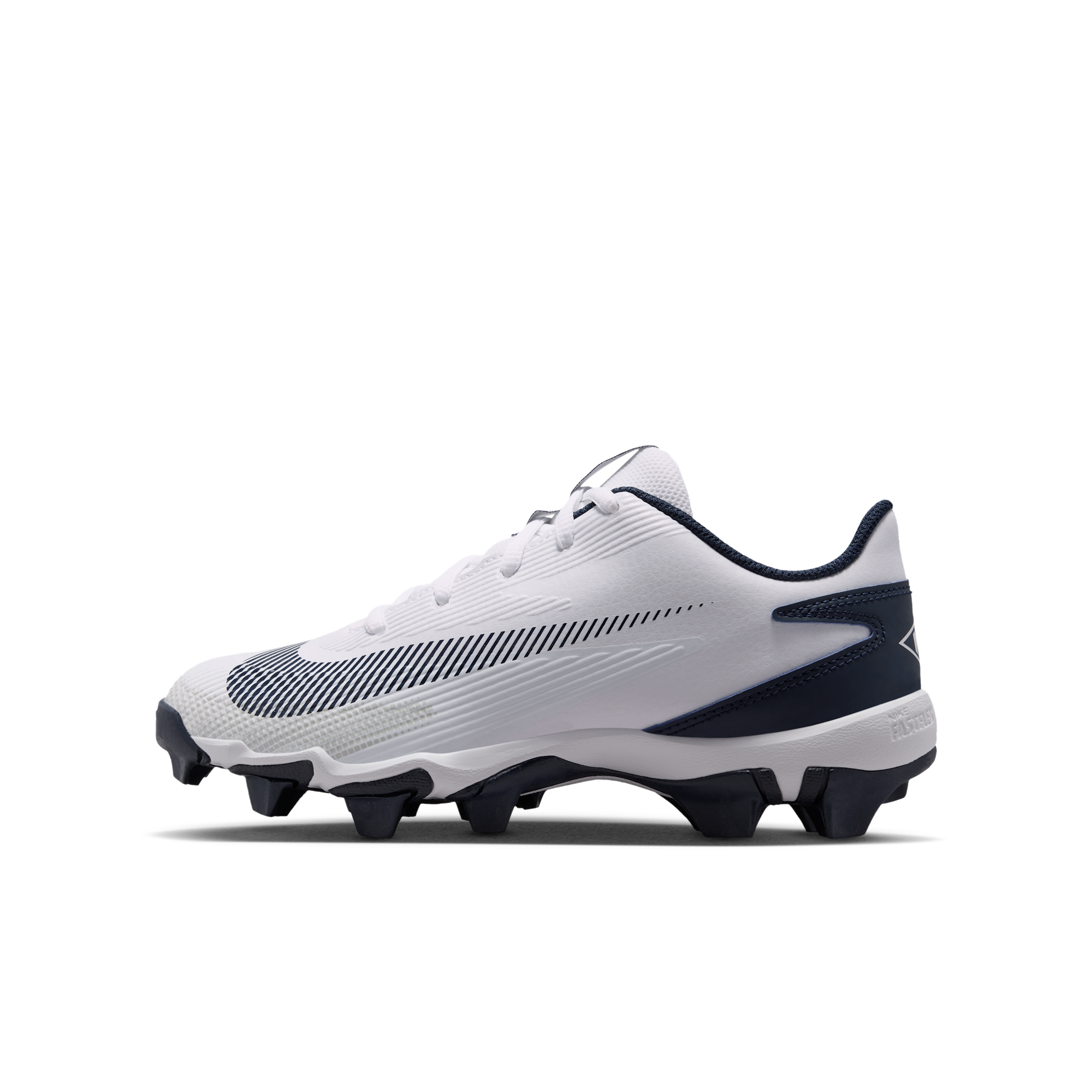 Nike Kids' Diamond Clutch Baseball Cleats, Size 4.5, White/Black/Navy