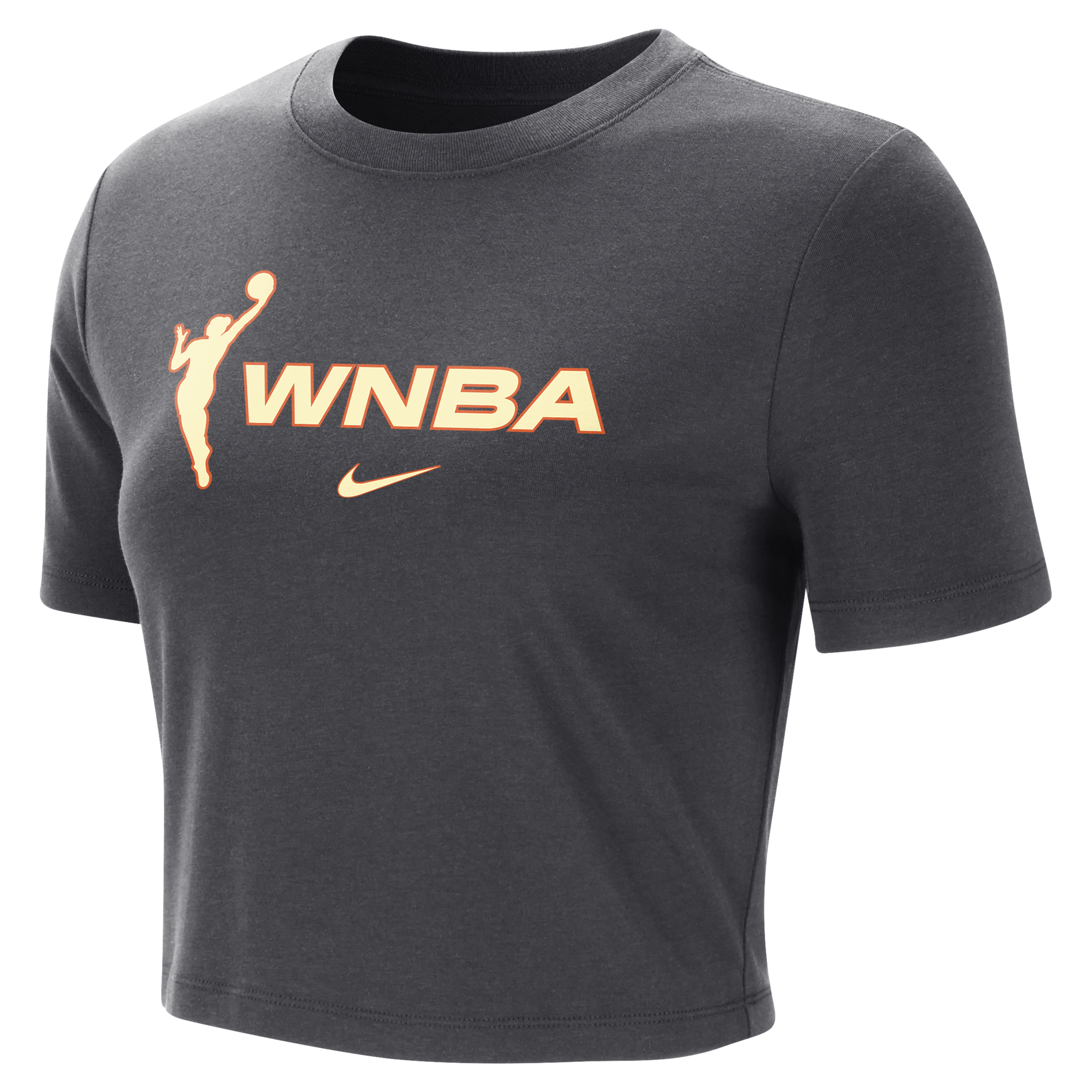 Shop Nike Team 13  Women's Wnba Crop T-shirt In Grey