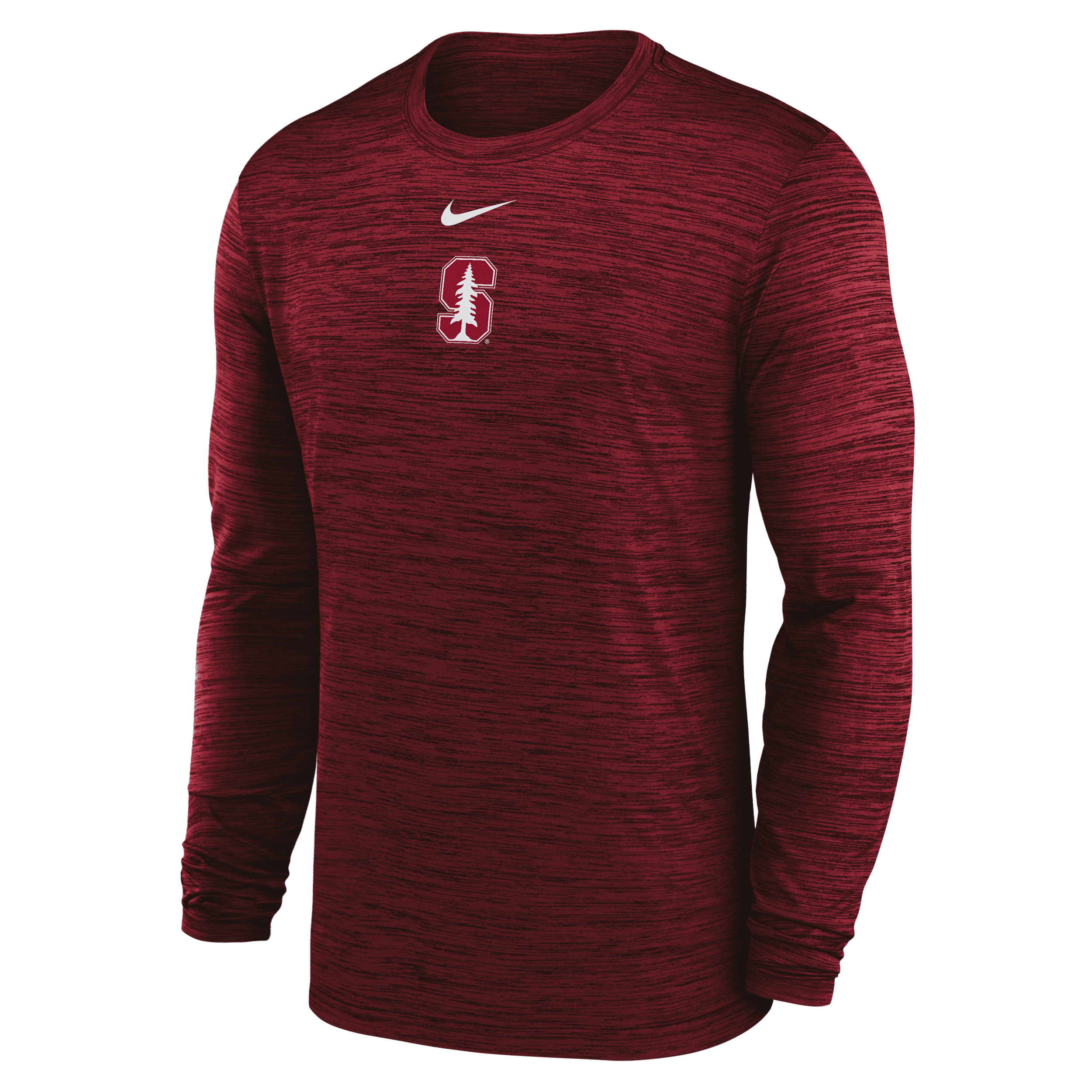 Nike Cardinal Stanford Cardinal 2025 Sideline Velocity Performance Long Sleeve T-shirt