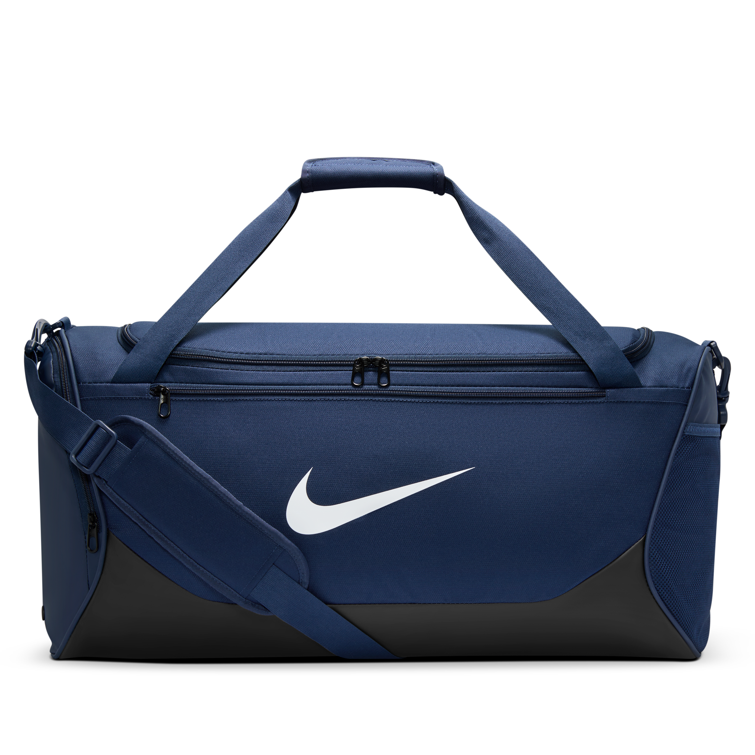 Nike Brasilia Training Duffel Bag (Medium, 60L), Men's, Midnight Navy/Black/White