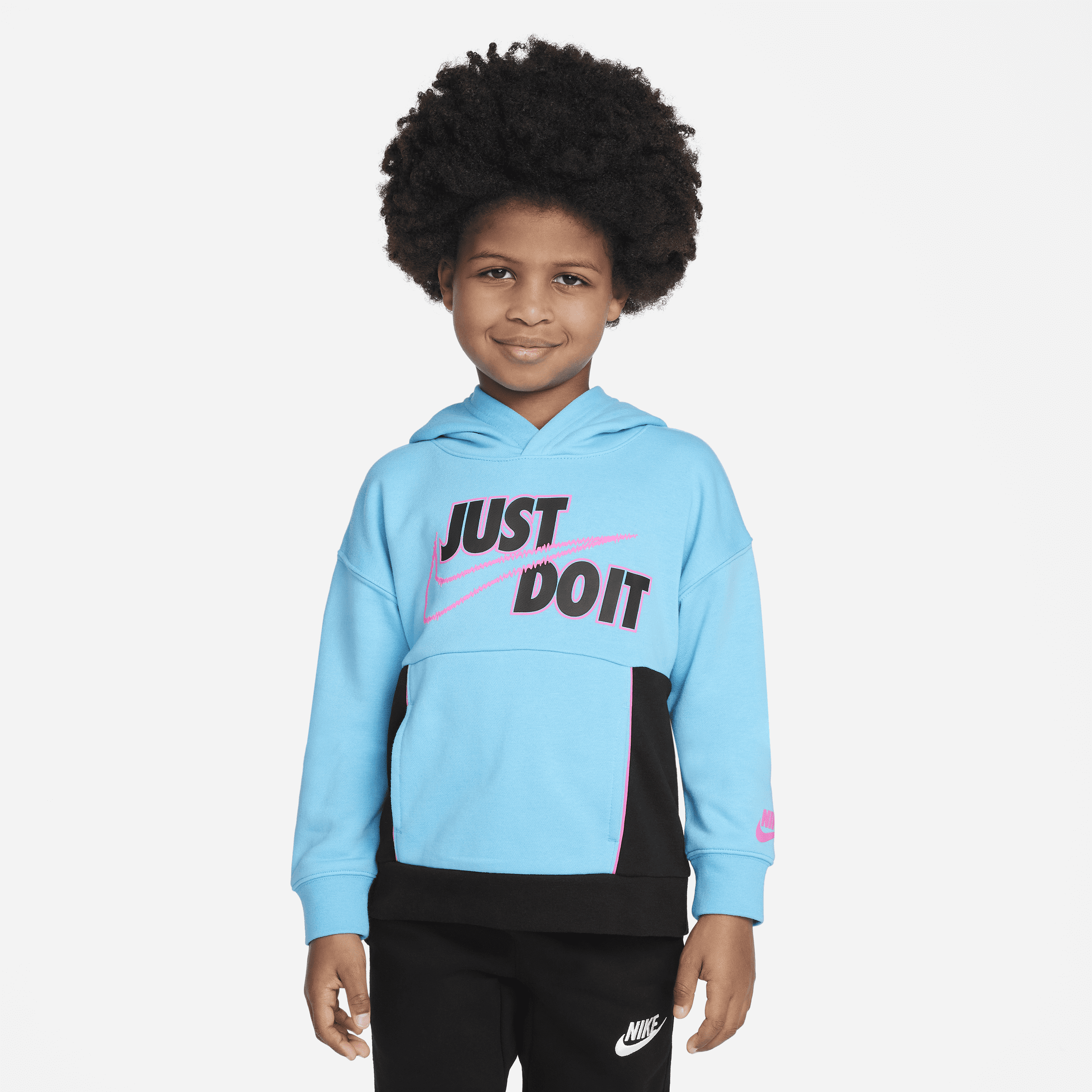 Nike "let's Be Real" Pullover Hoodie Little Kids' Hoodie In Blue