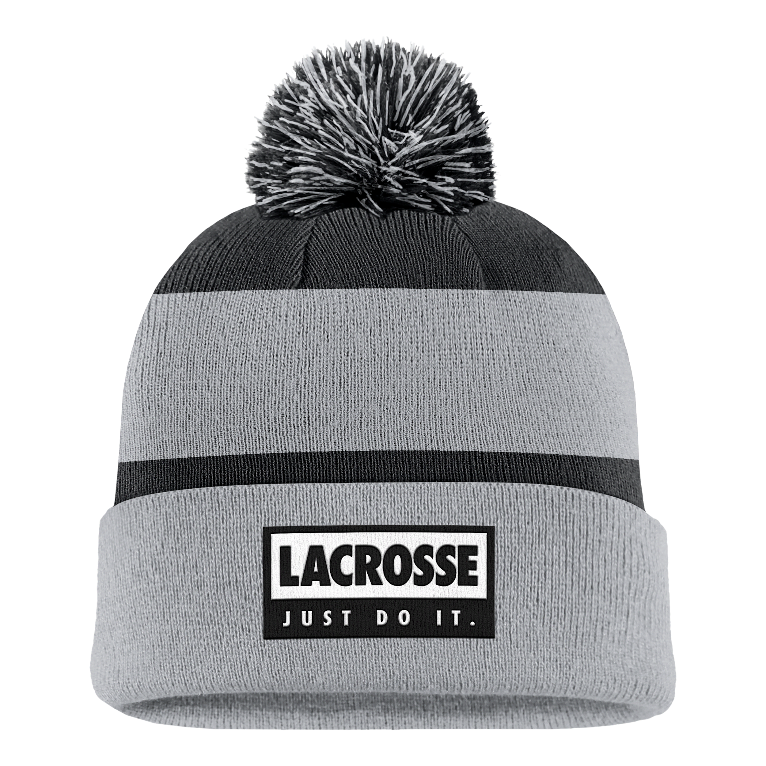 Nike Unisex Swoosh Peak Lacrosse Beanie In Grey