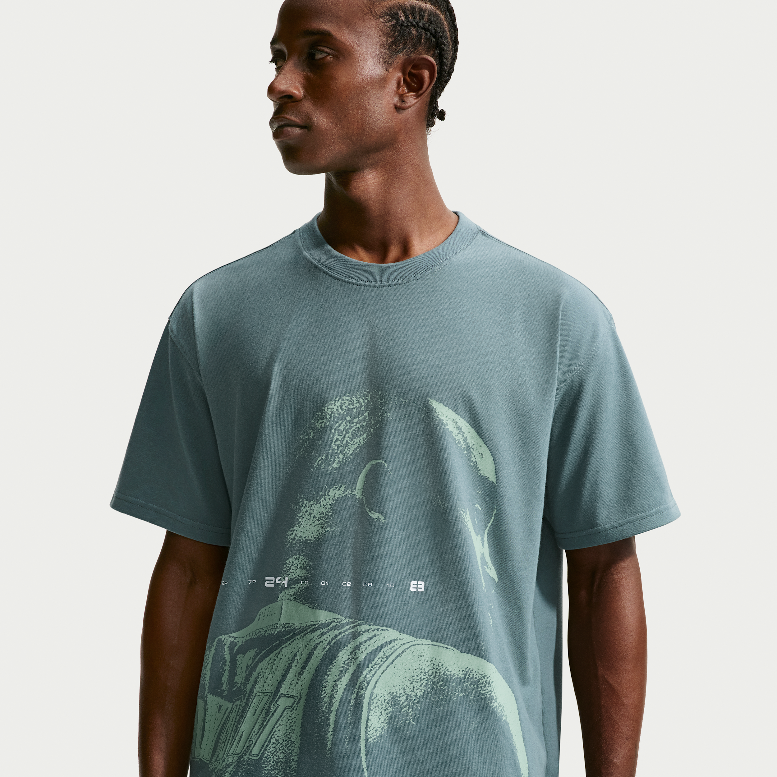 Nike Men's Kobe Bryant Max90 Mamba Mentality Graphic T-Shirt, 3XL, Mineral Slate