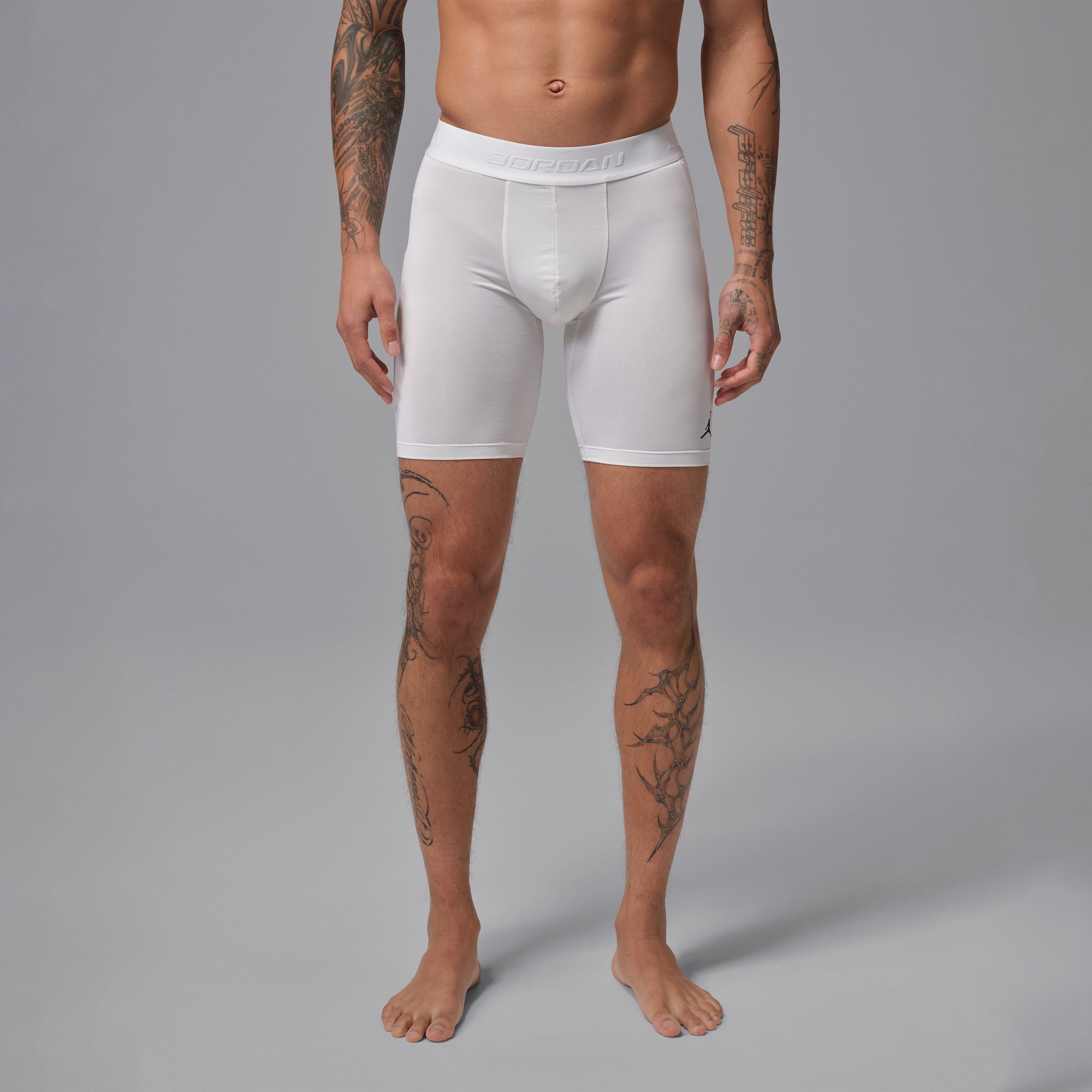 Jordan Men's Dri-FIT Sport Essentials Baselayer Shorts, Medium, White