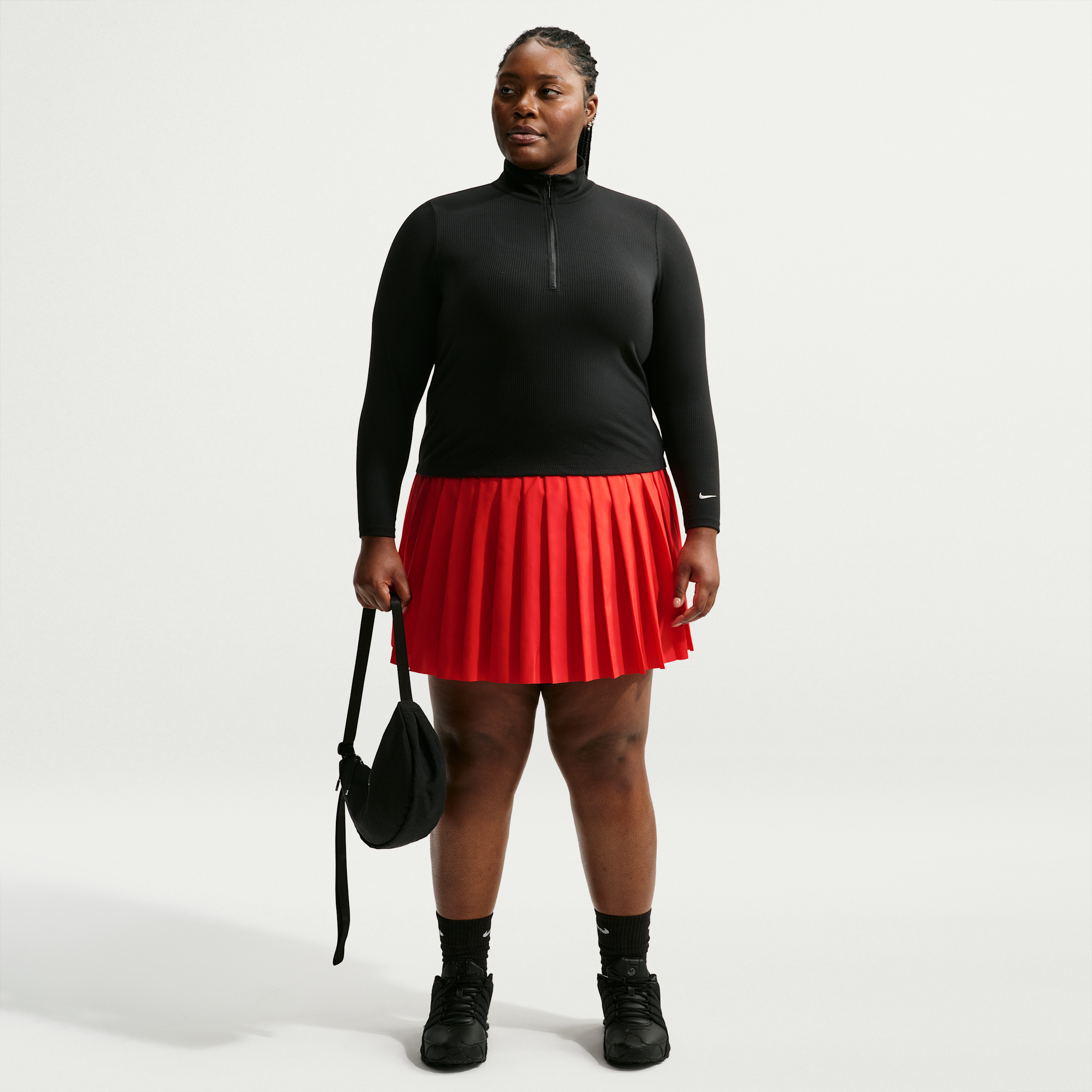 Women's Nike Sportswear Pleated Skirt (Plus Size) in Red | IO7001-696