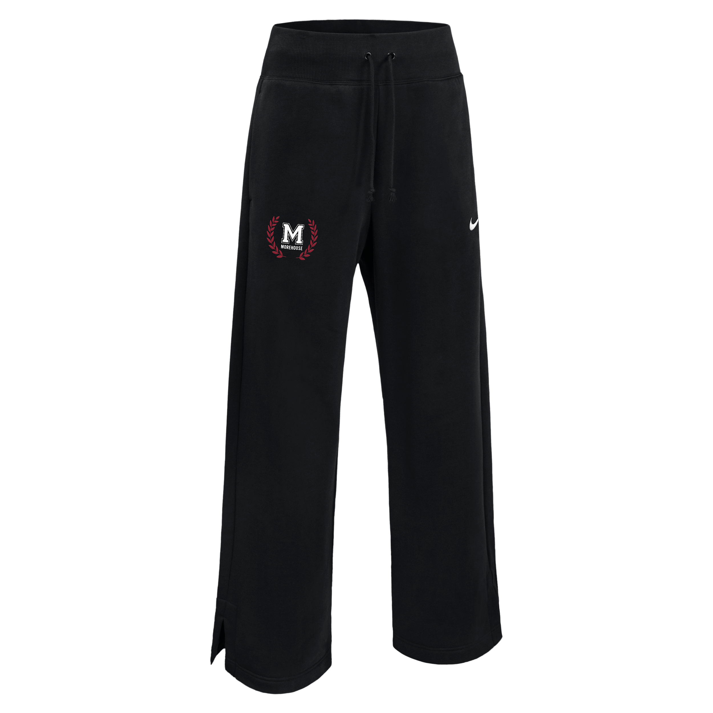 Nike Women's College (Morehouse College) Phoenix Fleece Pants in Black | ZW75929MORE26-BLK