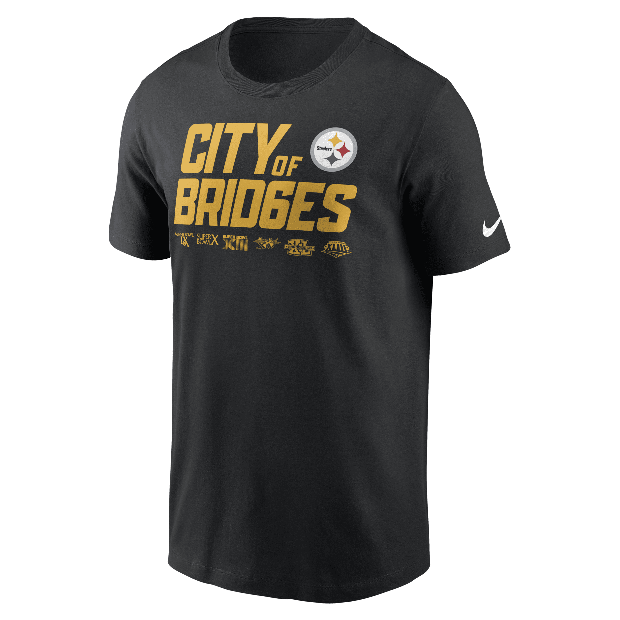 Nike Black Pittsburgh Steelers Local Essential T-shirt In Black