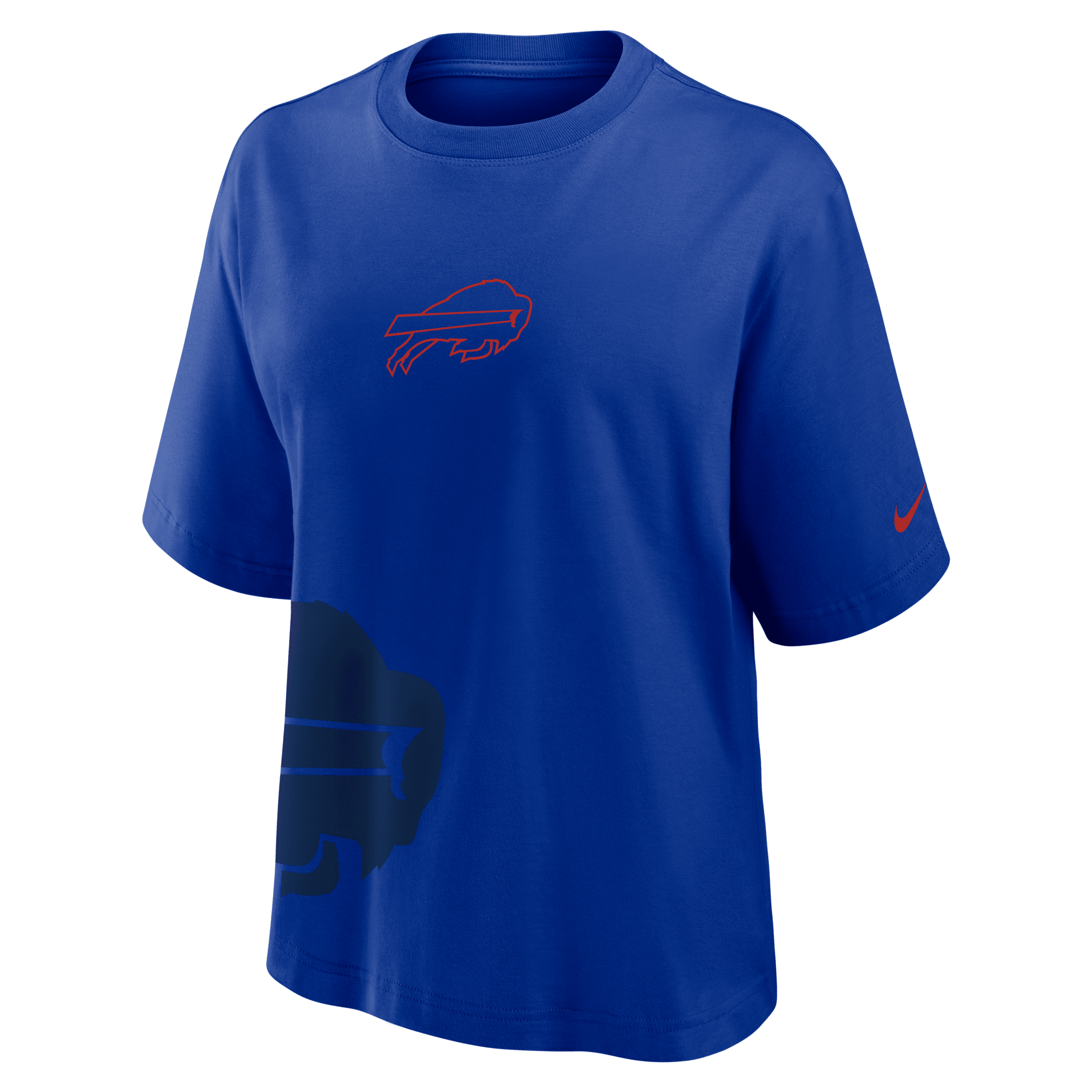 Nike Buffalo Bills Boxy Women's Nfl T-shirt In Blue