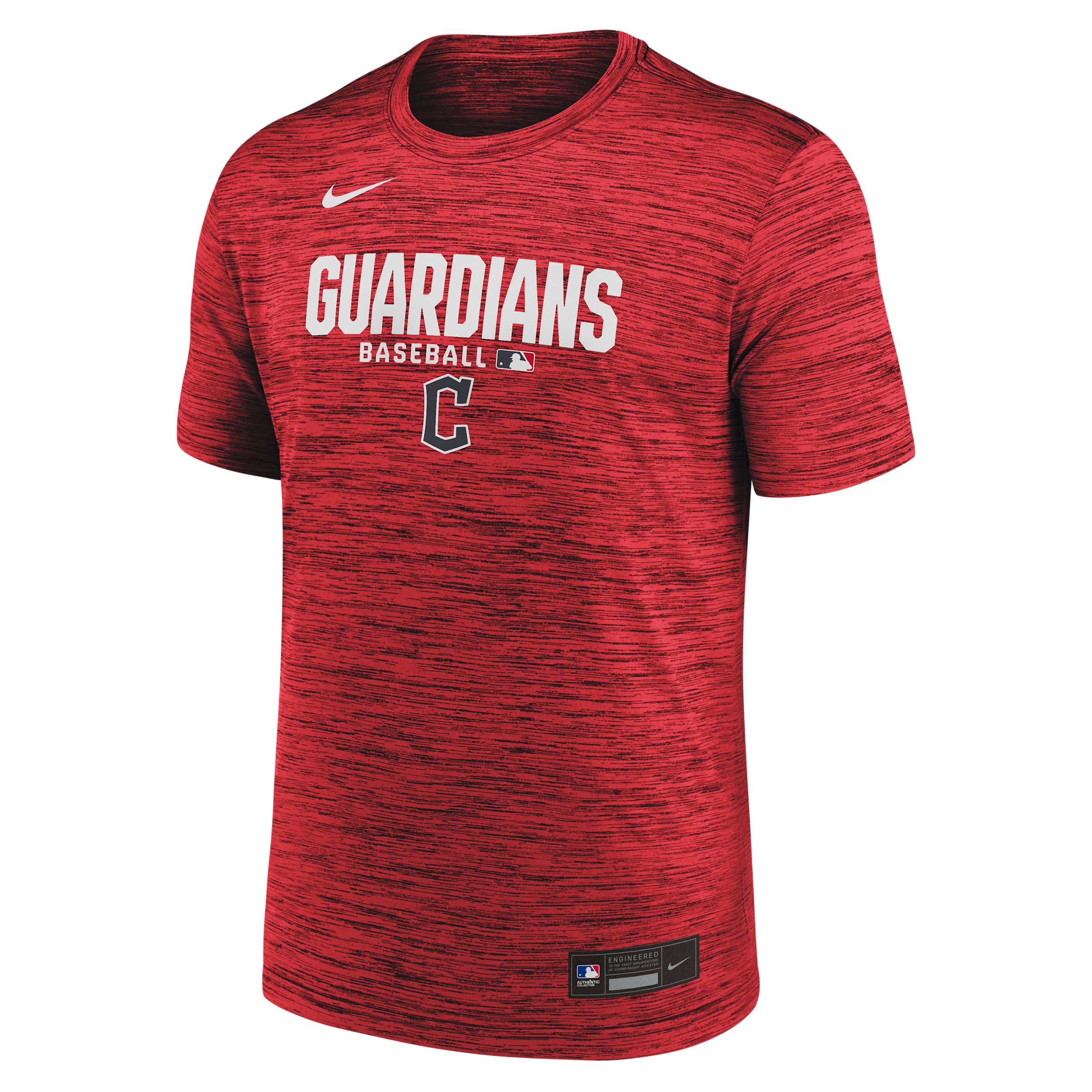 Cleveland Guardians Authentic Collection Nike Men's Dri-FIT MLB T-Shirt in Red | 02ER62QGUA-RMG