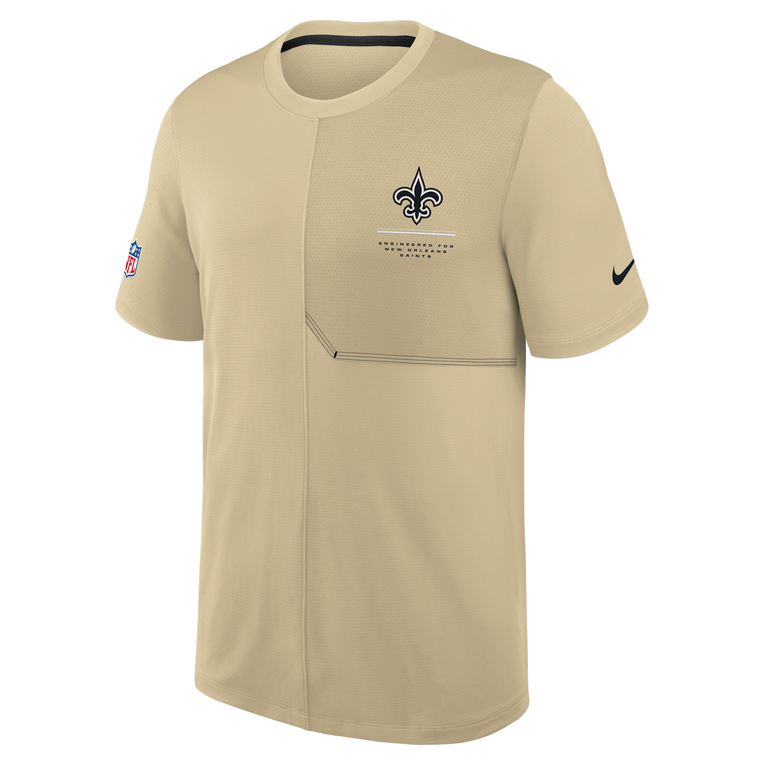 New Orleans Saints Sideline Coach Nike Men's Dri-FIT NFL Top in Brown | 03B2065Y7W-B8B