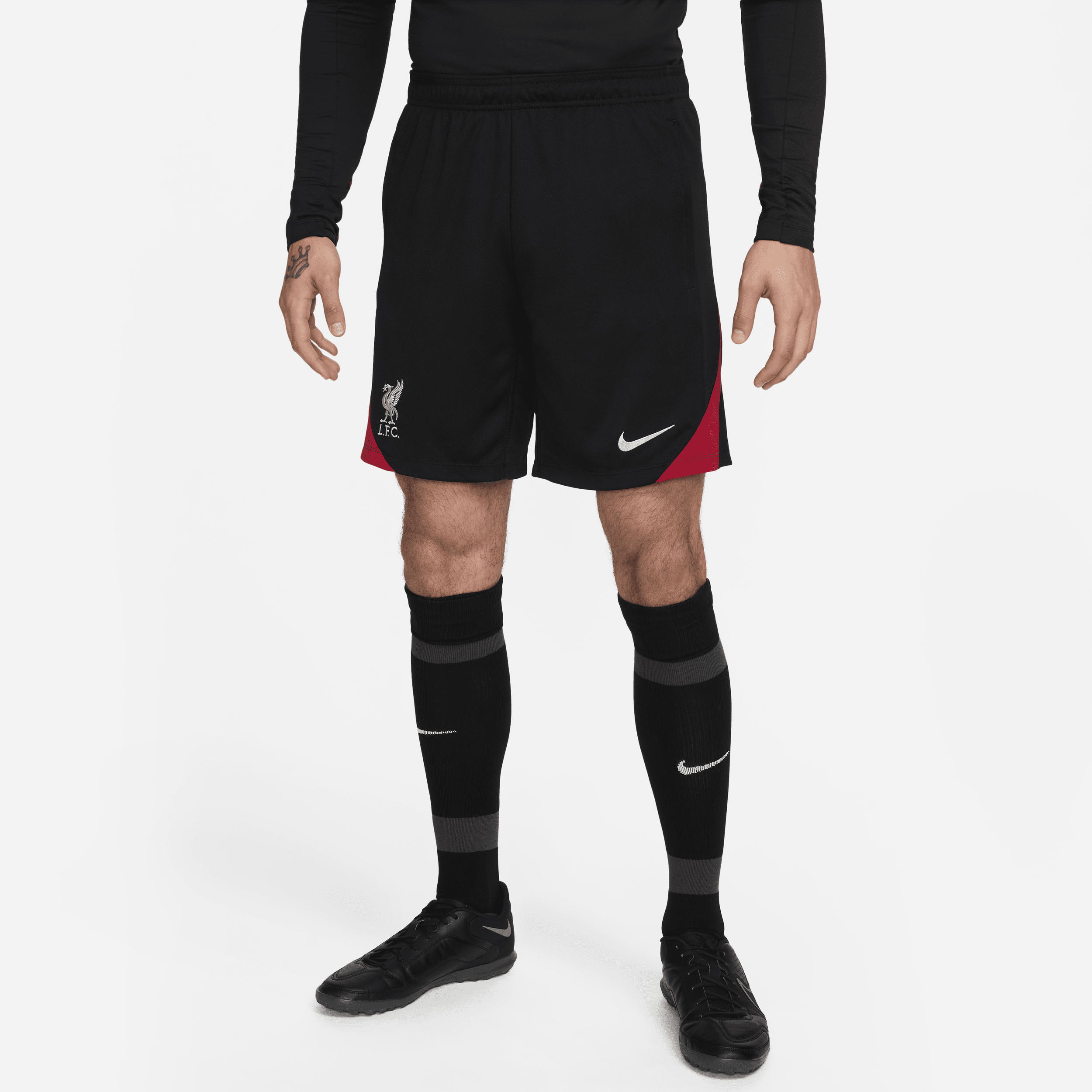 Nike Liverpool Fc Strike  Men's Dri-fit Soccer Knit Shorts In Black