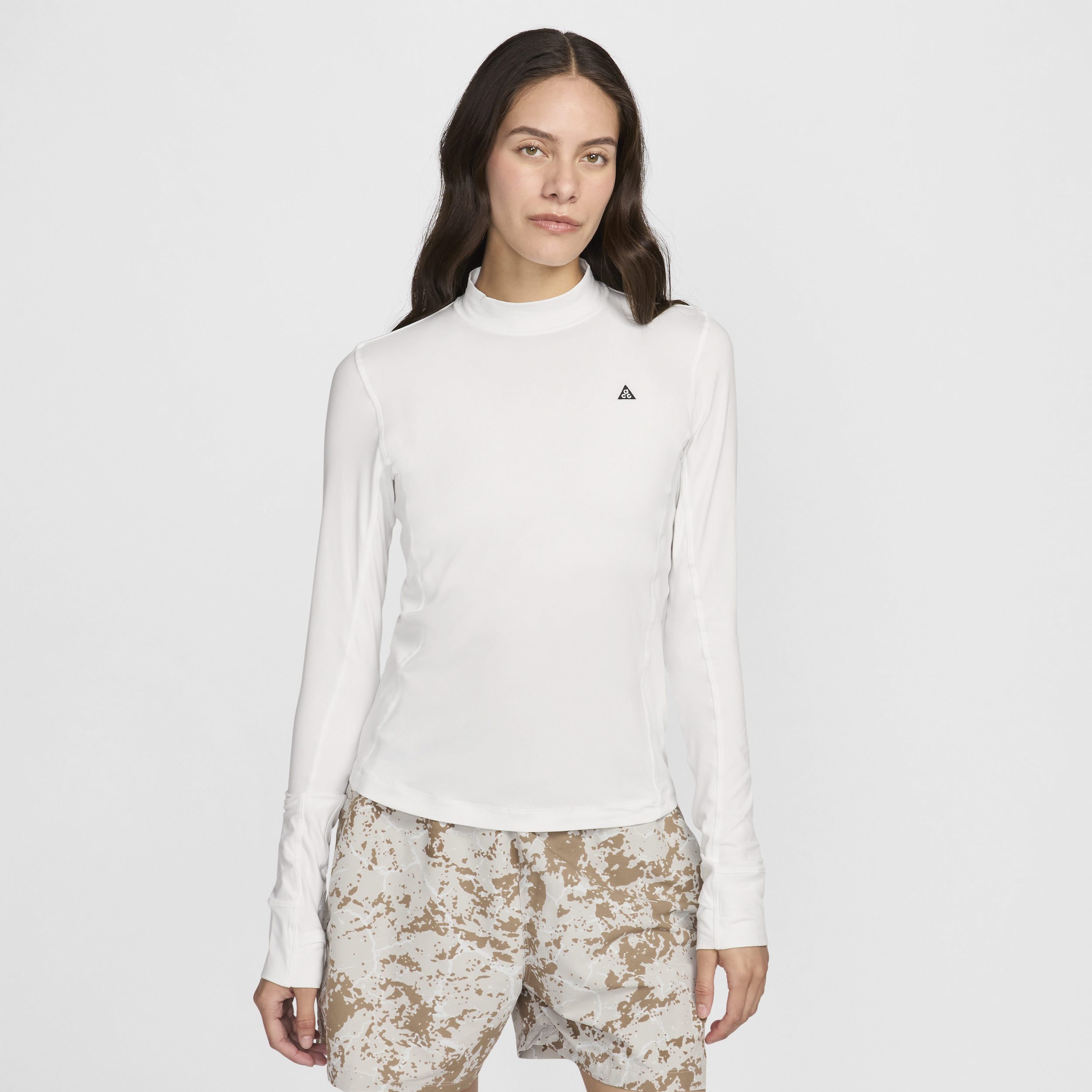 Shop Nike Women's  Acg "goat Rocks" Dri-fit Adv Long-sleeve Top In White