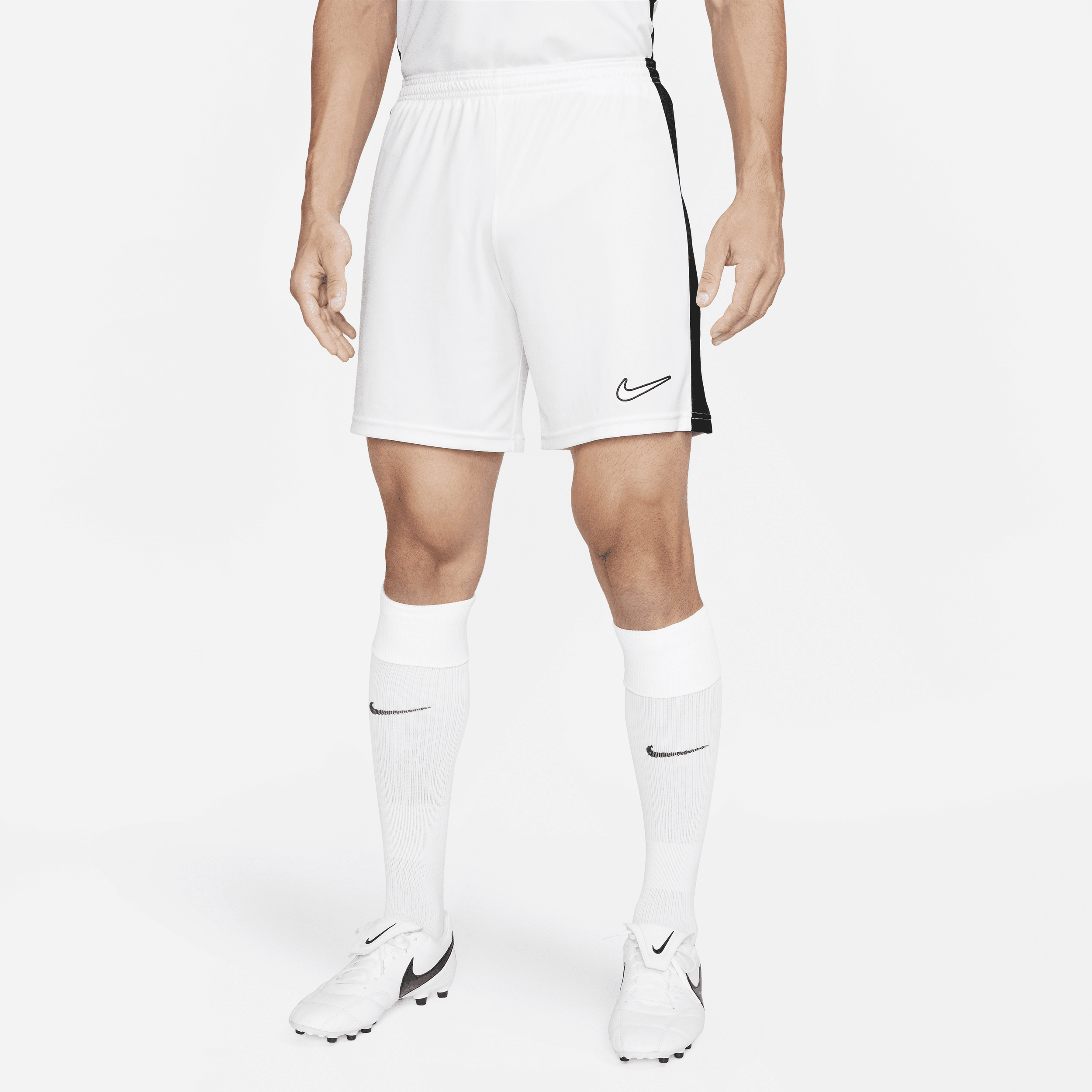 Nike Men's Dri-fit Academy Dri-fit Soccer Shorts In White