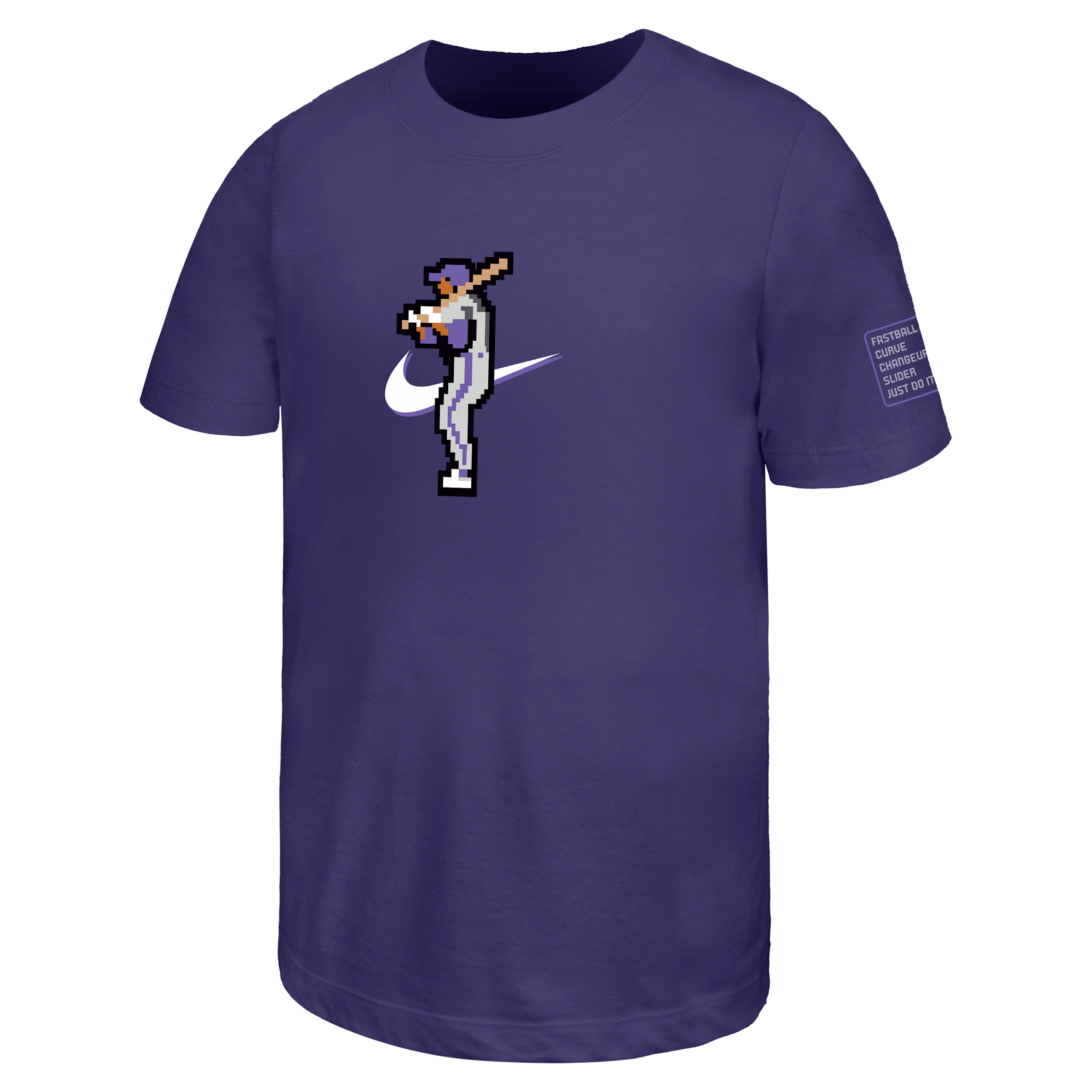 Nike Big Kids' (Boys') Baseball T-Shirt in Purple | B11377P477NKBS-ORC