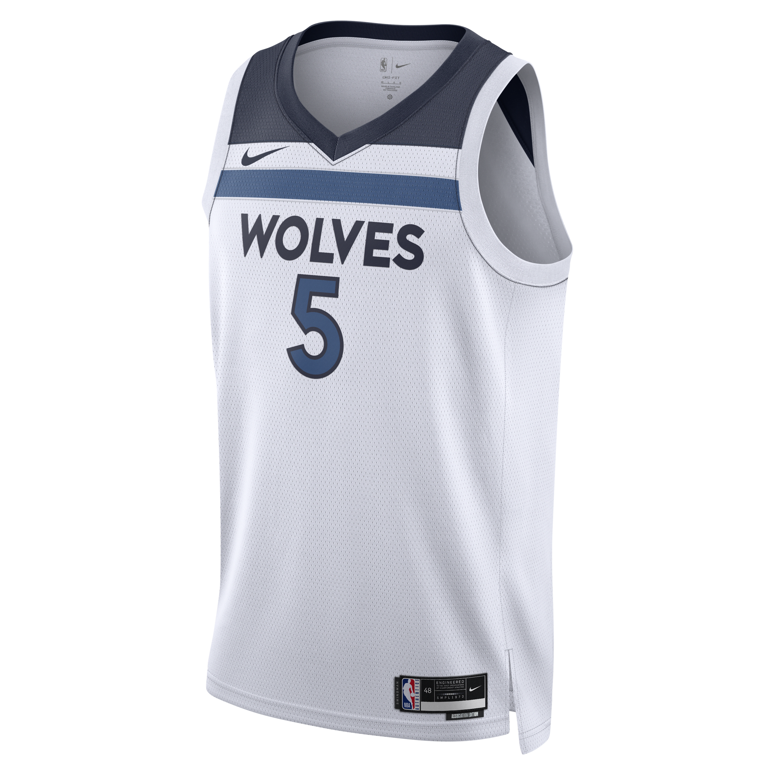 Minnesota Timberwolves Association Edition Nike Men's Dri-FIT NBA Swingman Jersey in White | DN2085-105