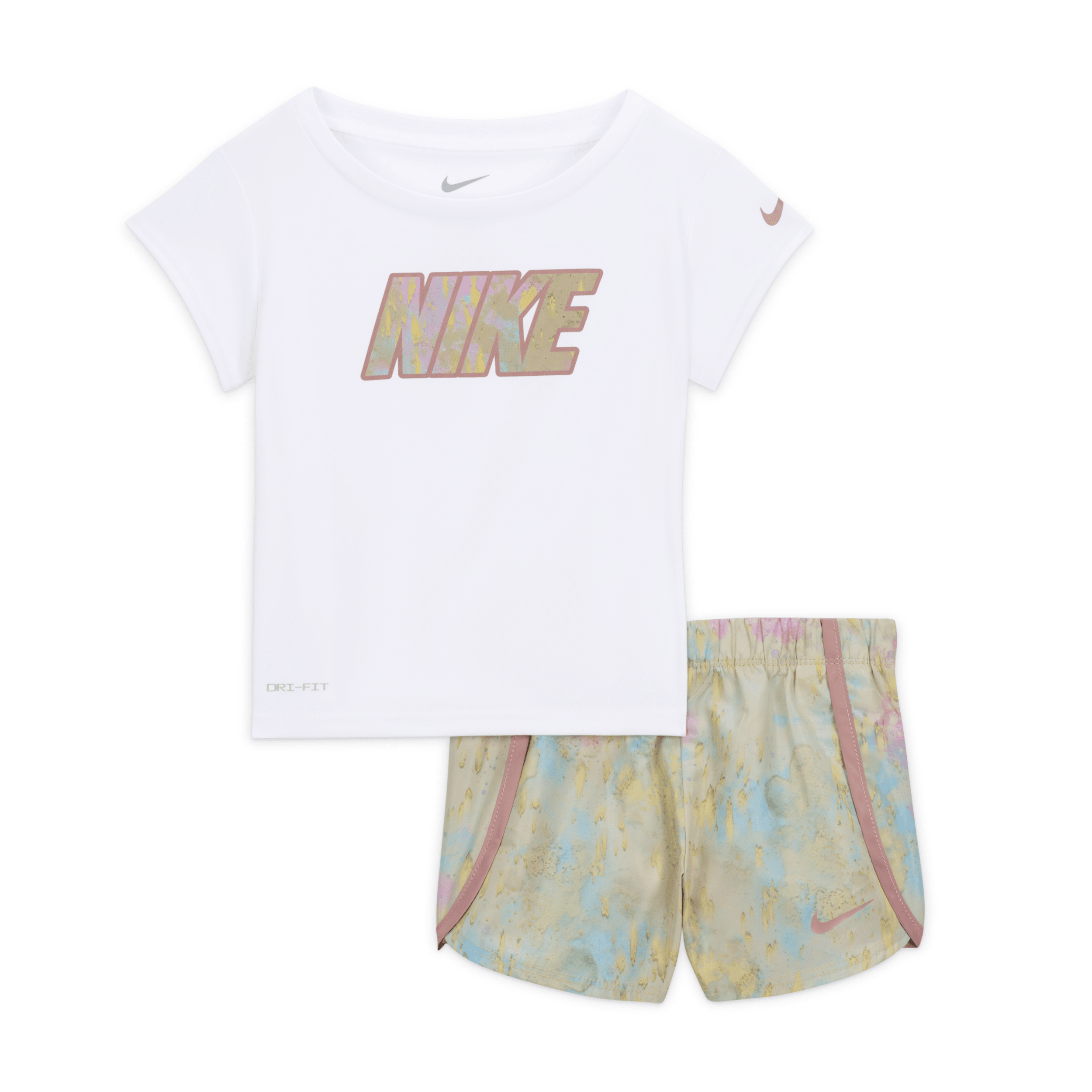 Nike Dri-fit Sprinter Baby (12-24m) 2-piece Shorts Set In Brown