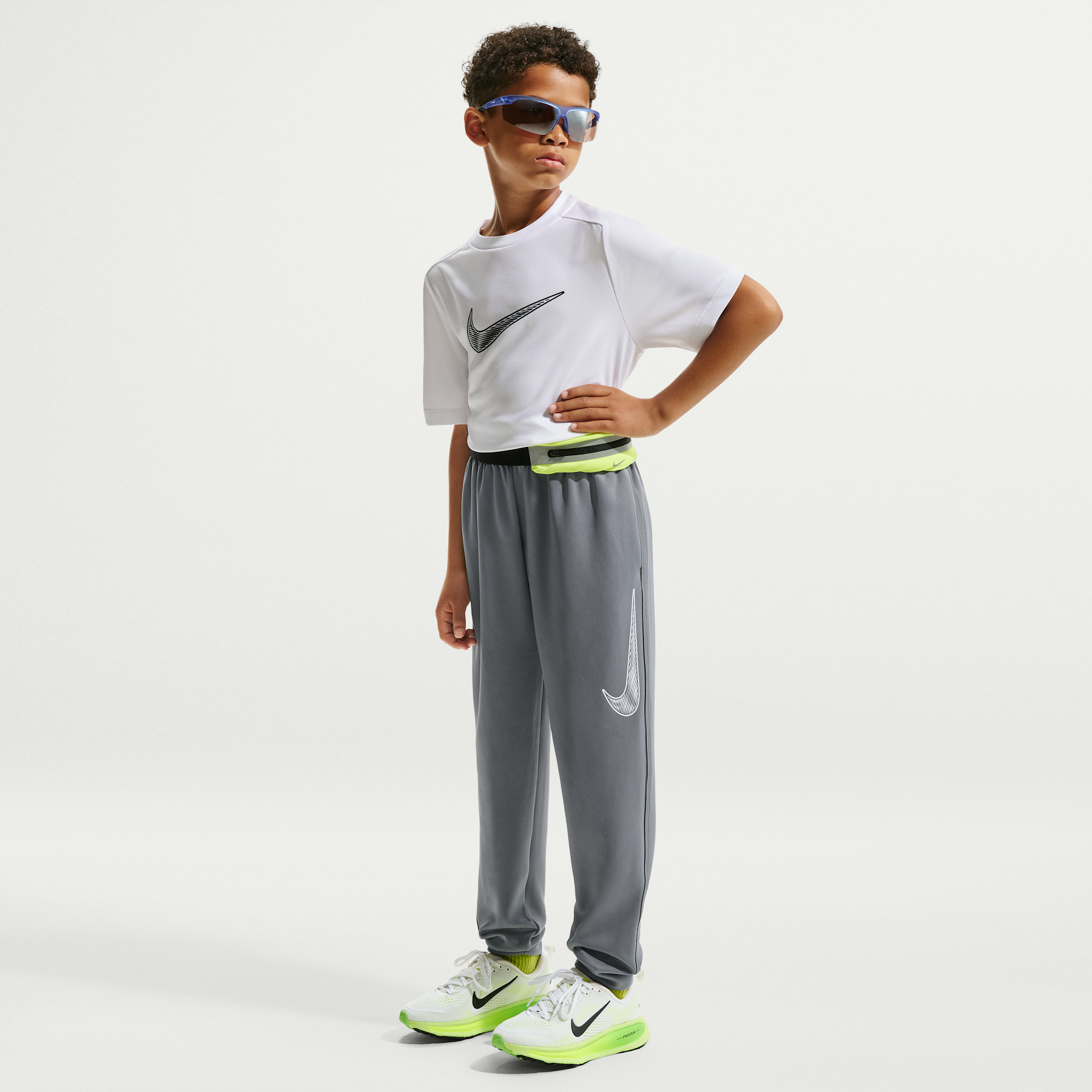 Nike Multi Big Kids' (Boys') Knit Training Pants in Grey | IF2429-084