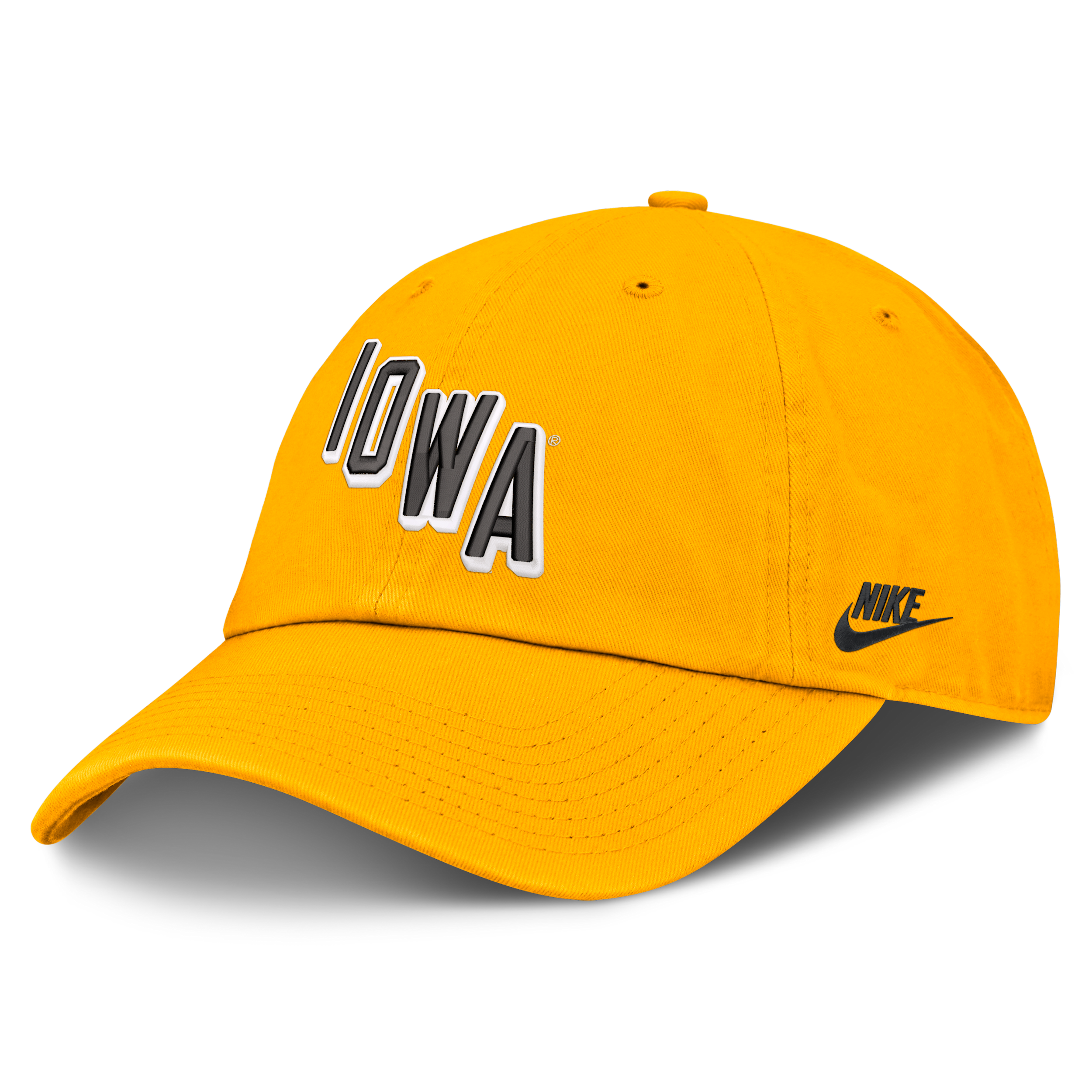 Iowa Natural Club Nike Men's College Adjustable Hat in Yellow | NC0176IIAV-EYR