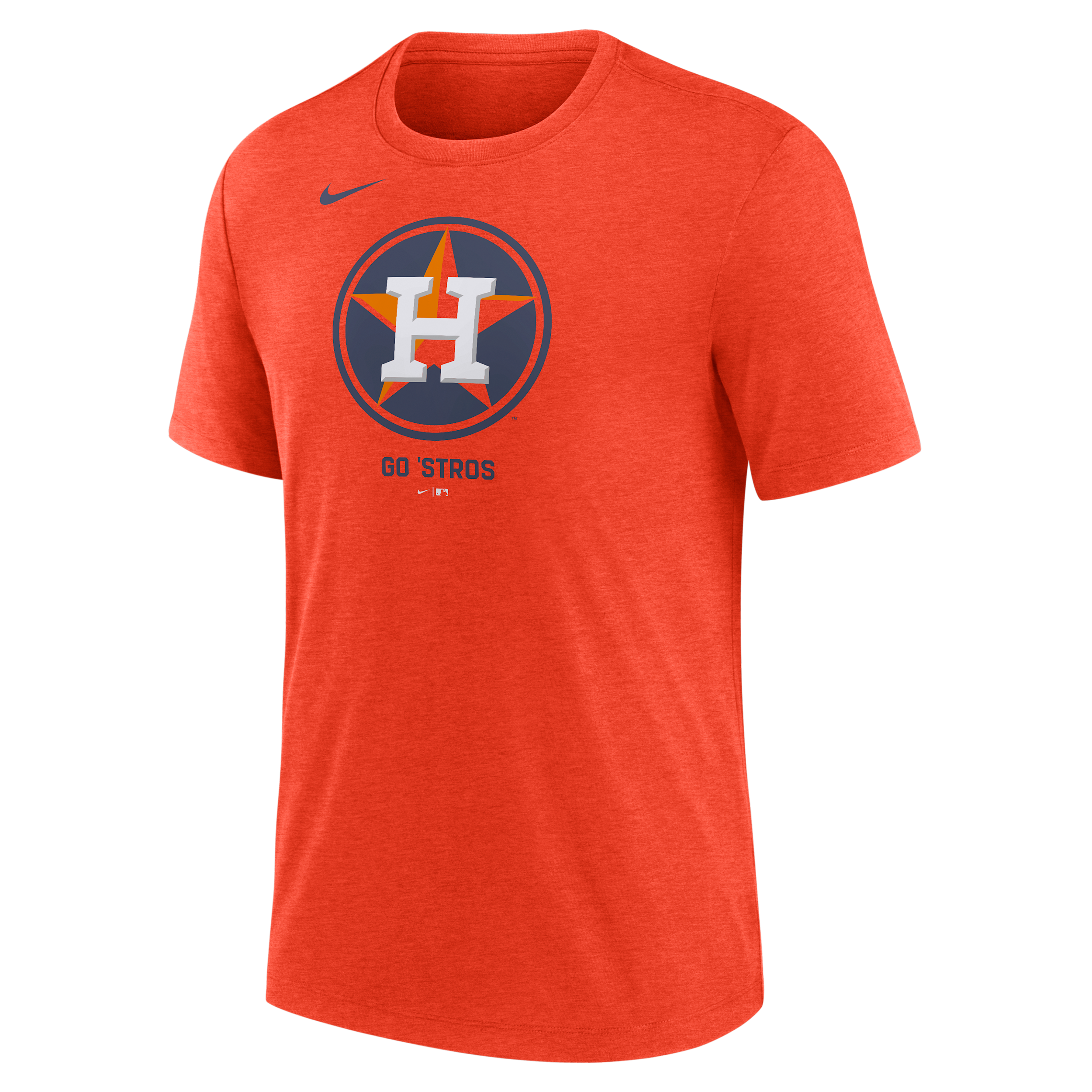 Houston Astros Logo Nike Men's MLB T-Shirt in Orange | NJFD89LHUS-J77