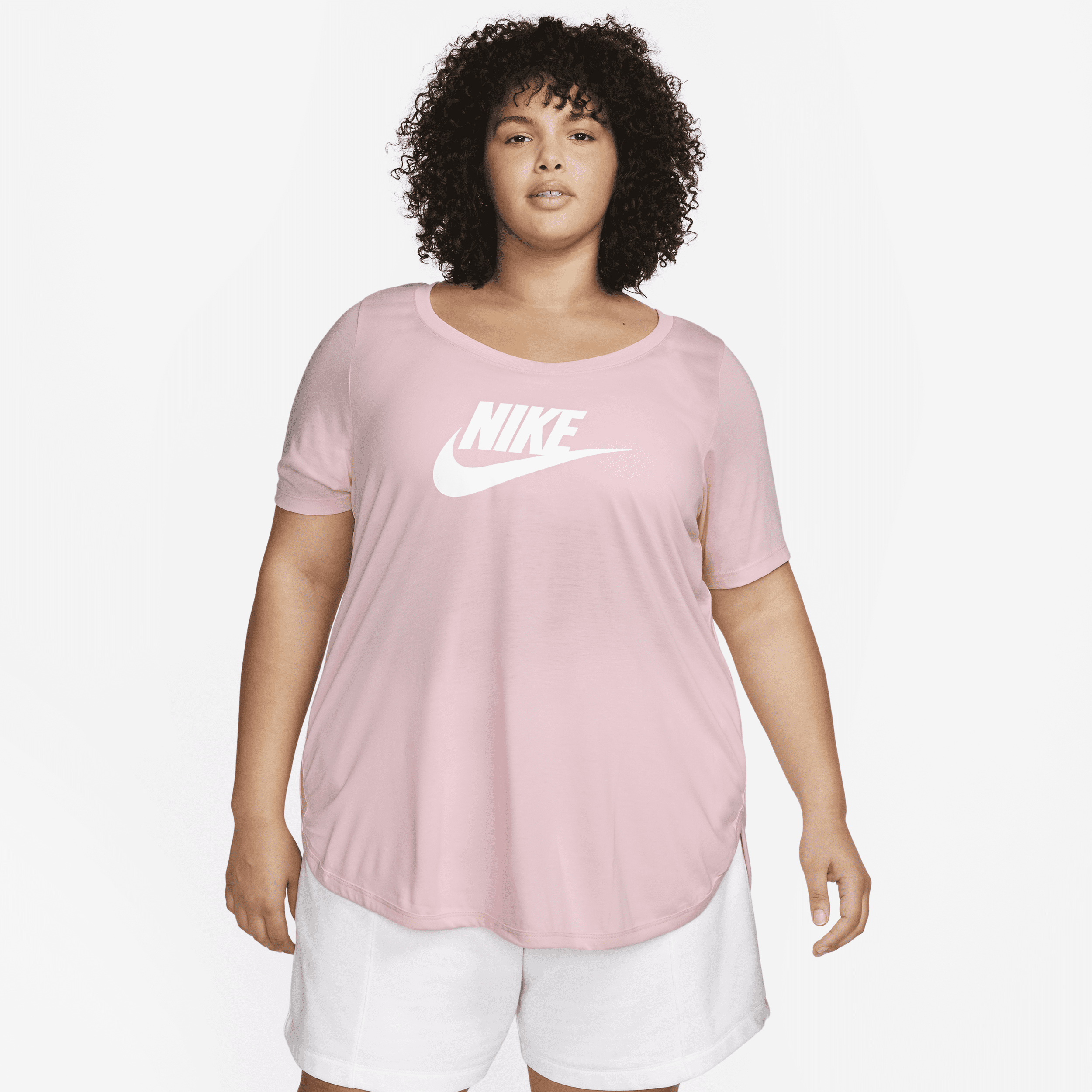 Nike Women's  Sportswear Essential Tunic (plus Size) In Pink