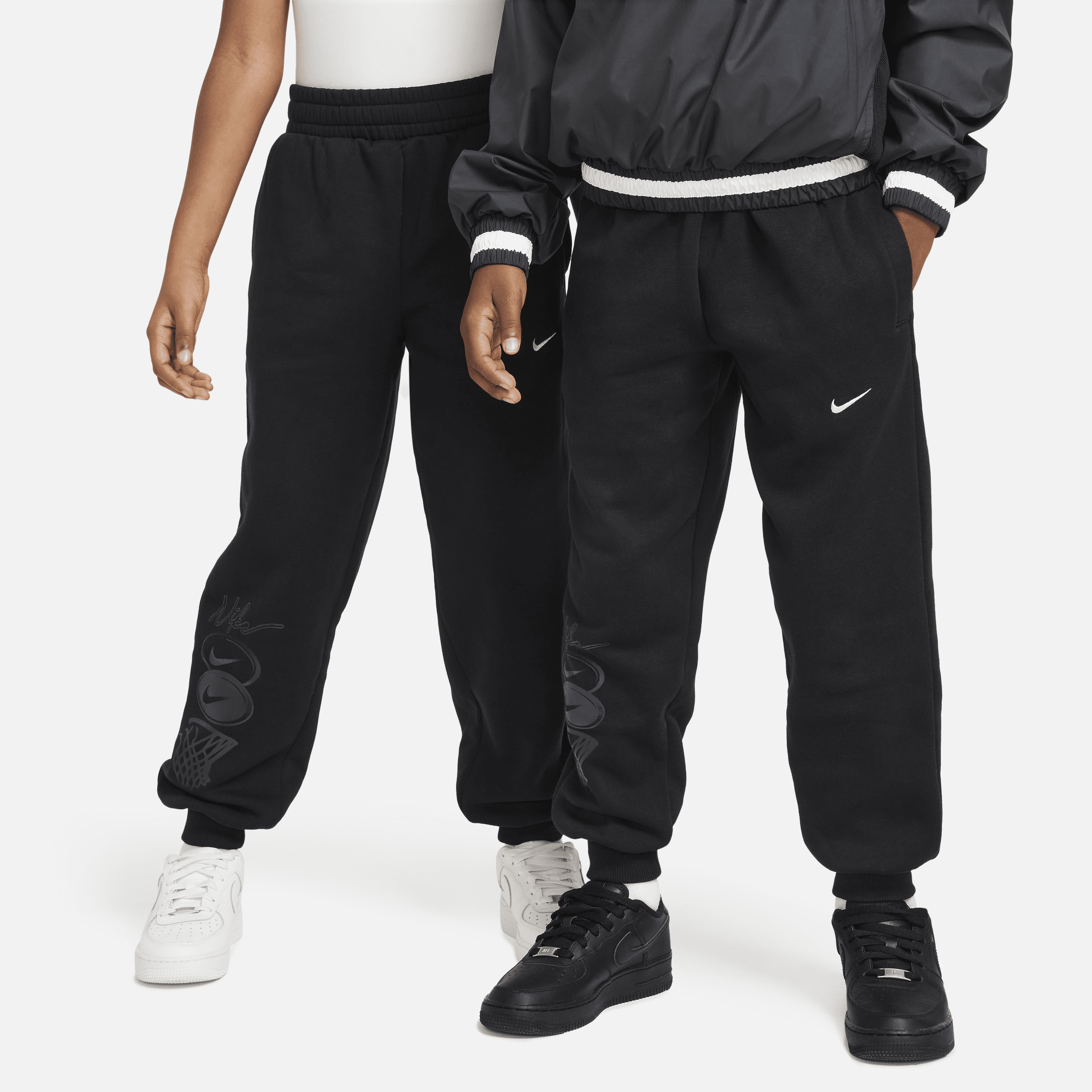 Nike Culture Of Basketball Big Kids' Fleece Pants In Black