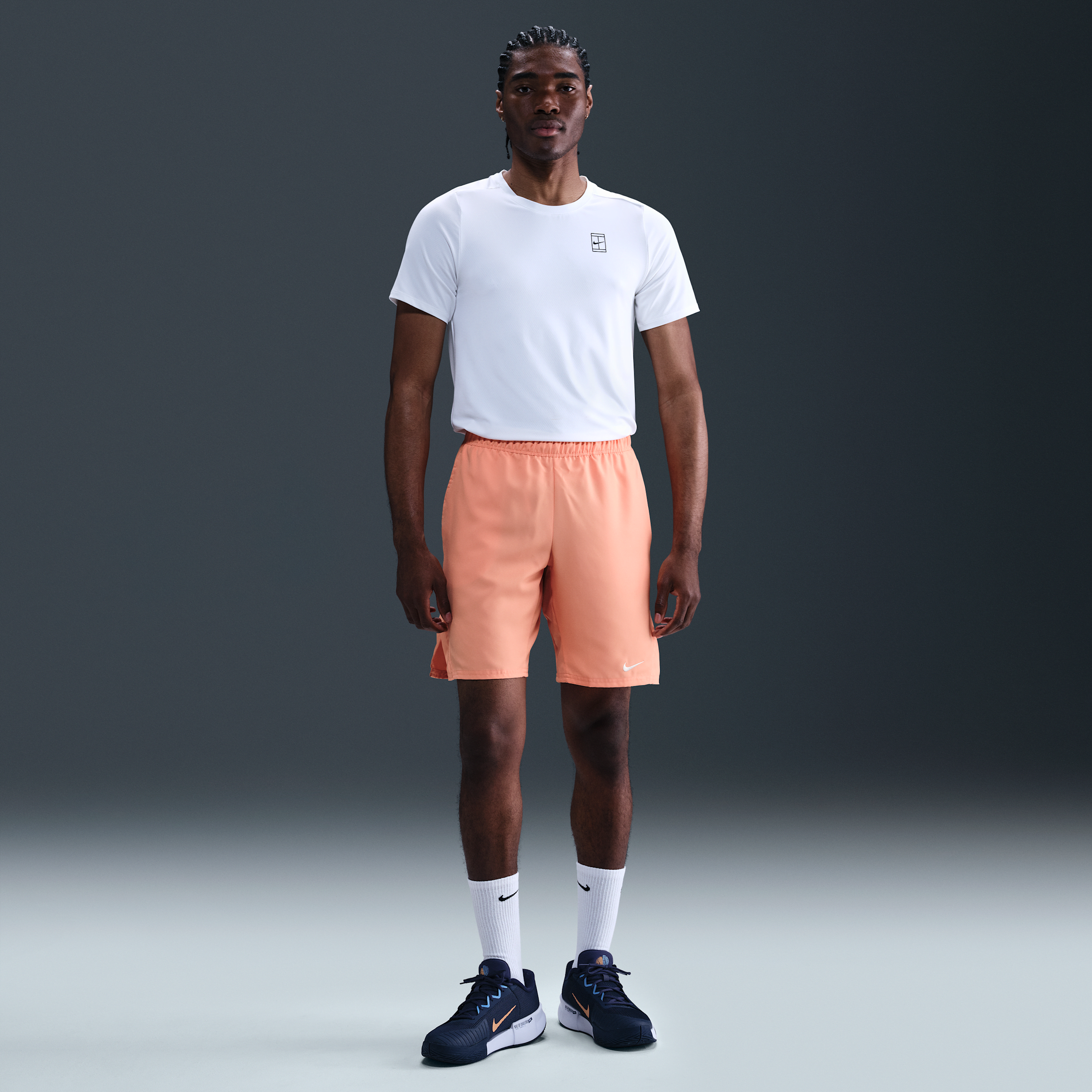 Nike Men's Court Victory Dri-fit 9" Tennis Shorts In Orange