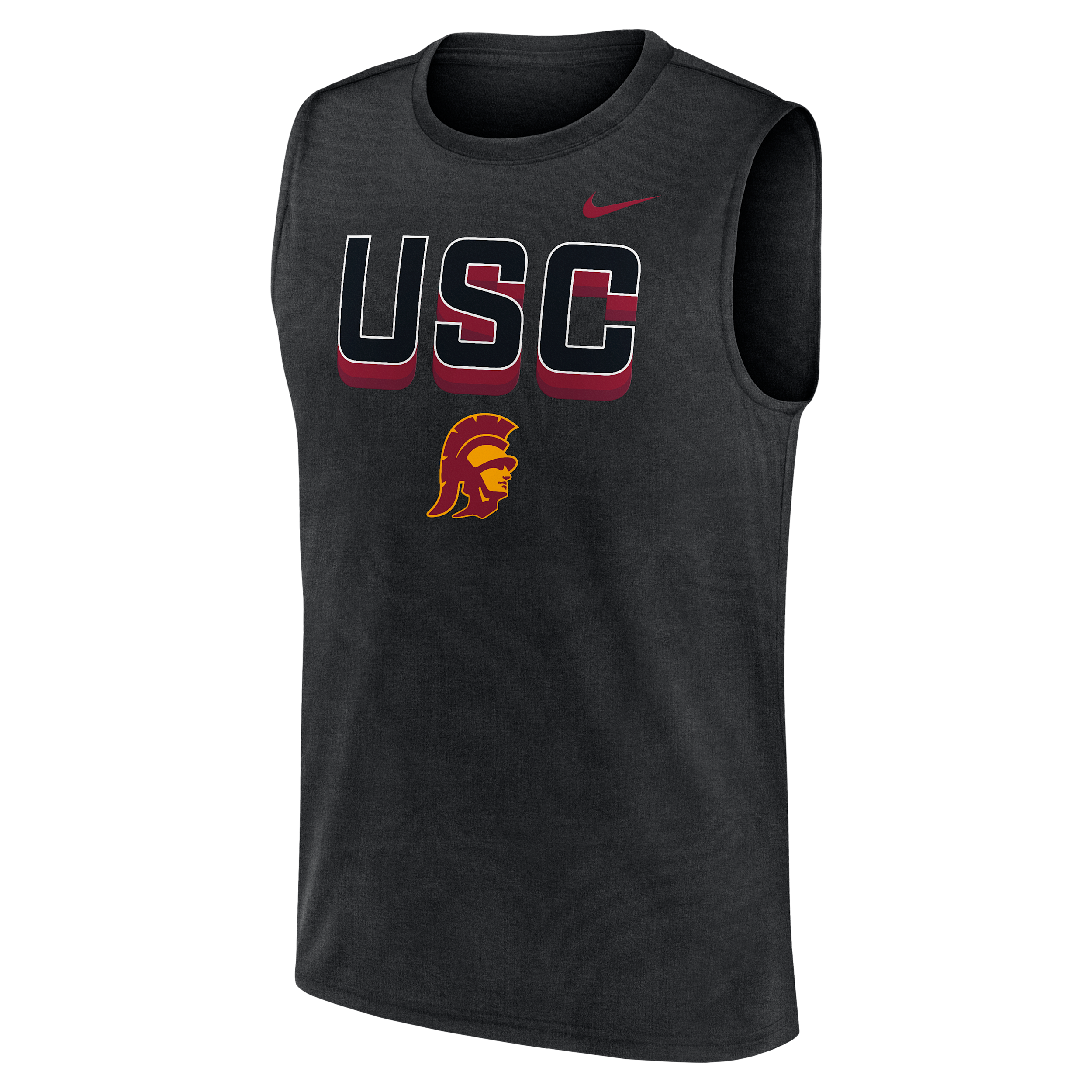 Nike Usc Primetime Legend Tricode Men's Dri-fit College Muscle Tank Top In Black