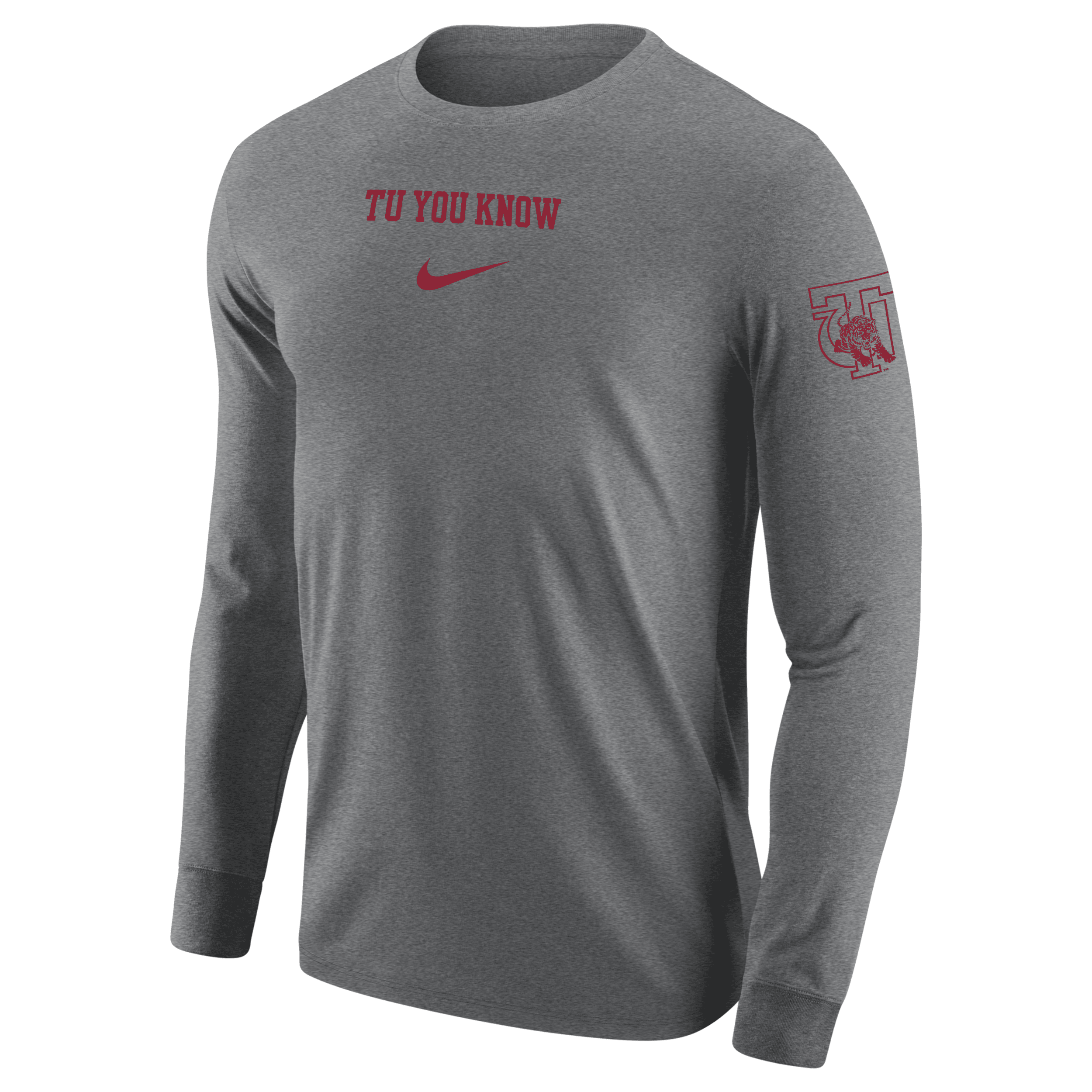 Shop Nike Tuskegee  Men's College Long-sleeve T-shirt In Grey