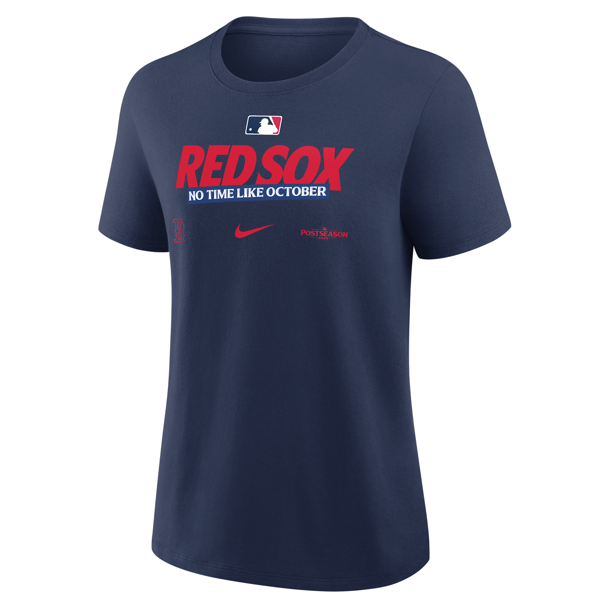 Boston Red Sox 2026 Postseason Authentic Collection Nike Women's MLB T-Shirt in Blue | 01K944BBQW-D28