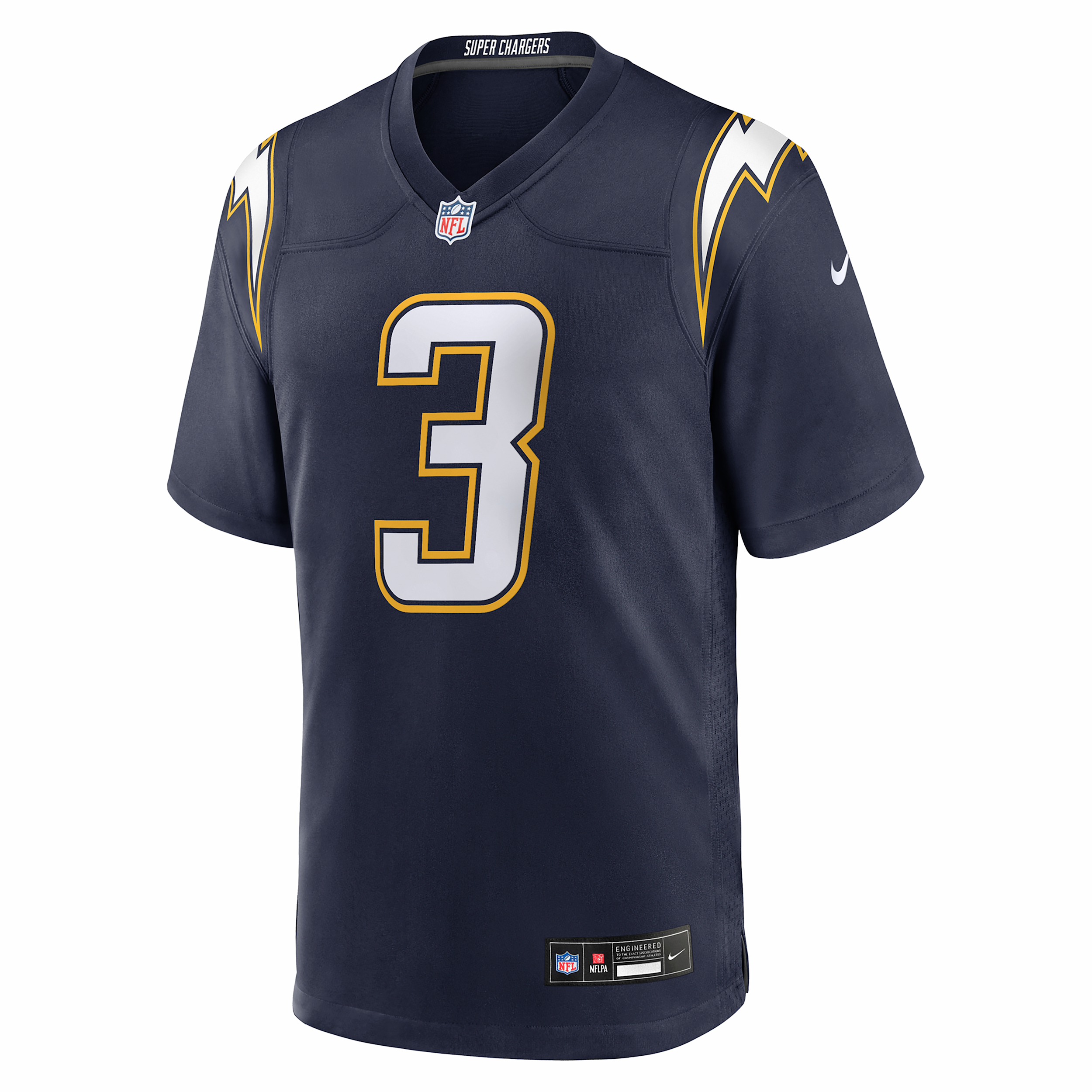 Nike Men's Derwin James Jr. Navy Los Angeles Chargers Alternate Super Chargers Game Jersey - Navy