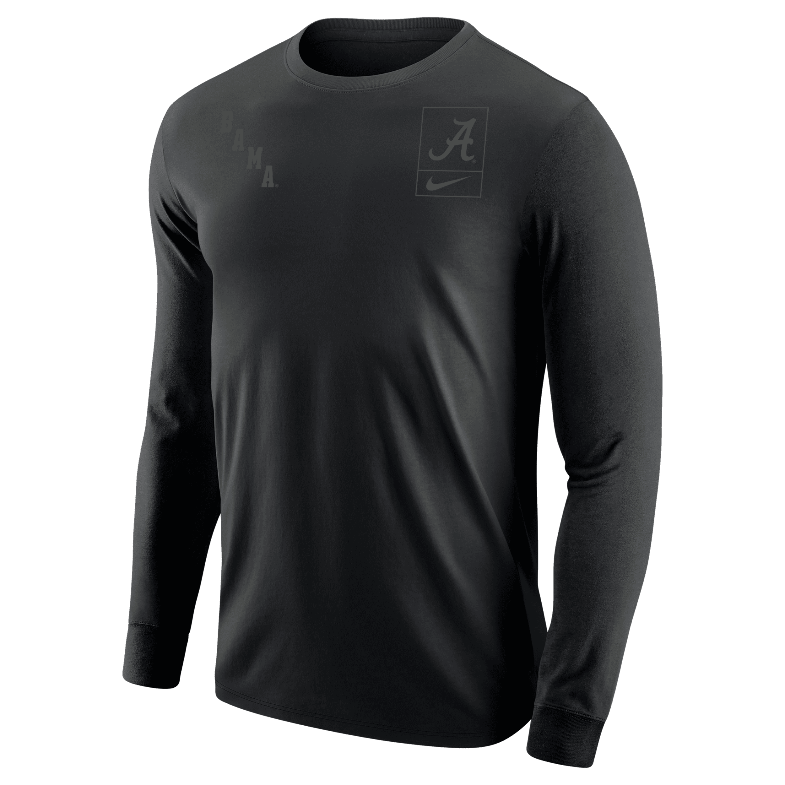 Nike Alabama Olive Pack  Men's College Long-sleeve T-shirt In Black