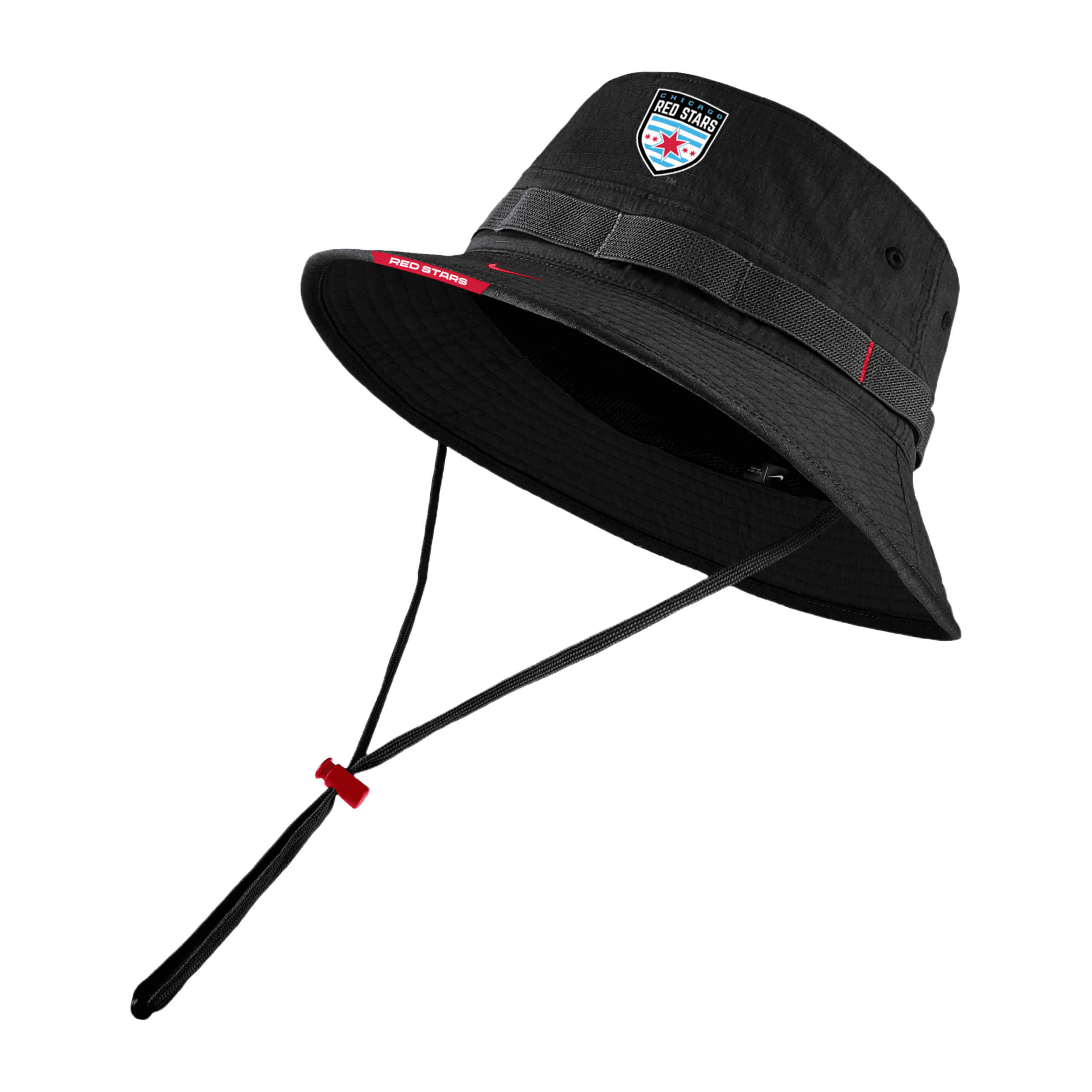 Nike Chicago Red Stars  Unisex Soccer Boonie Bucket Hat In Black