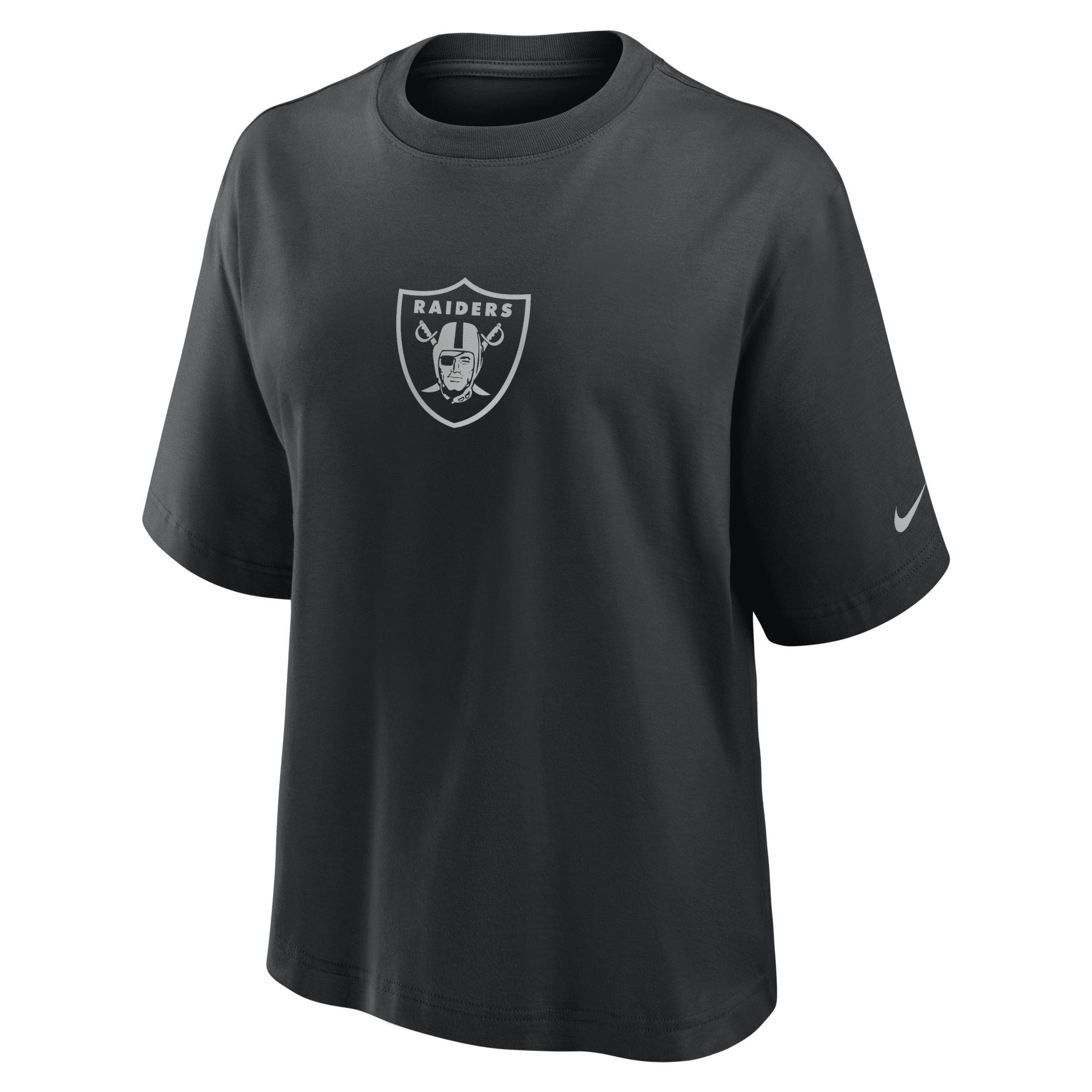 Nike Women's Black Las Vegas Raiders Boxy T-shirt In Black