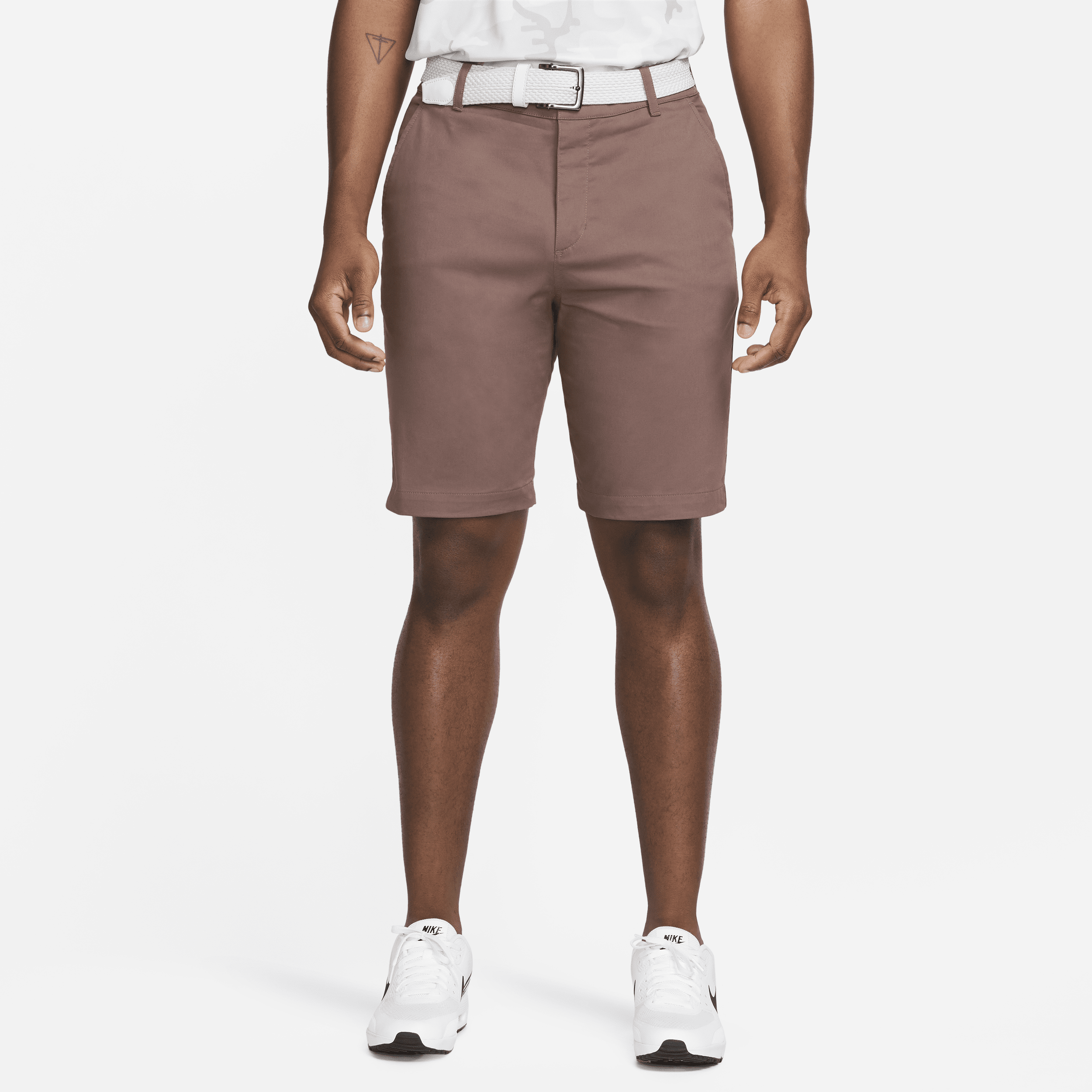 Nike Men's Dri-fit Uv 10.5" Golf Chino Shorts In Brown