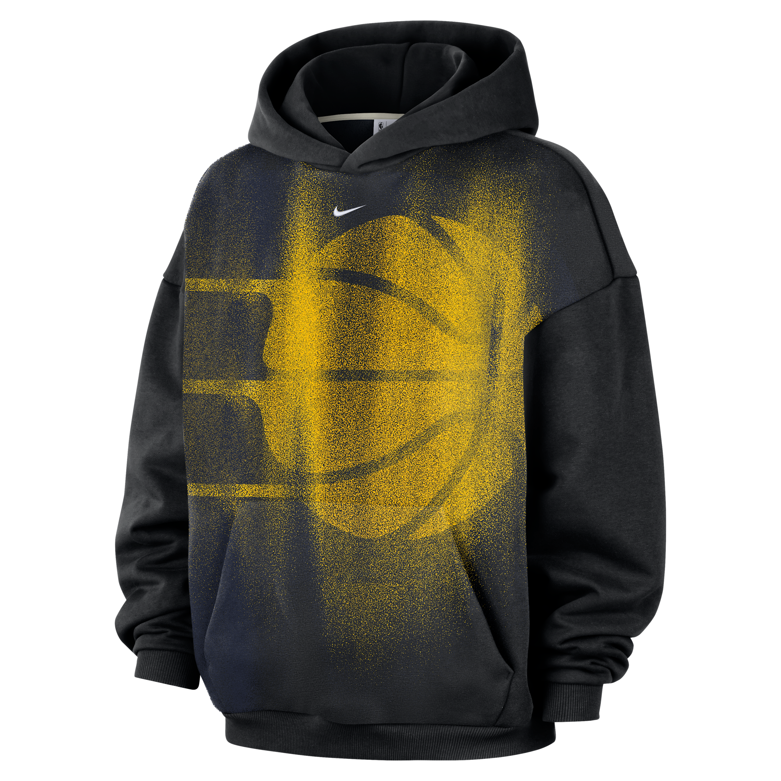Indiana Pacers Standard Issue Nike Men's NBA Fleece Basketball Hoodie in Black | IQ2505-010