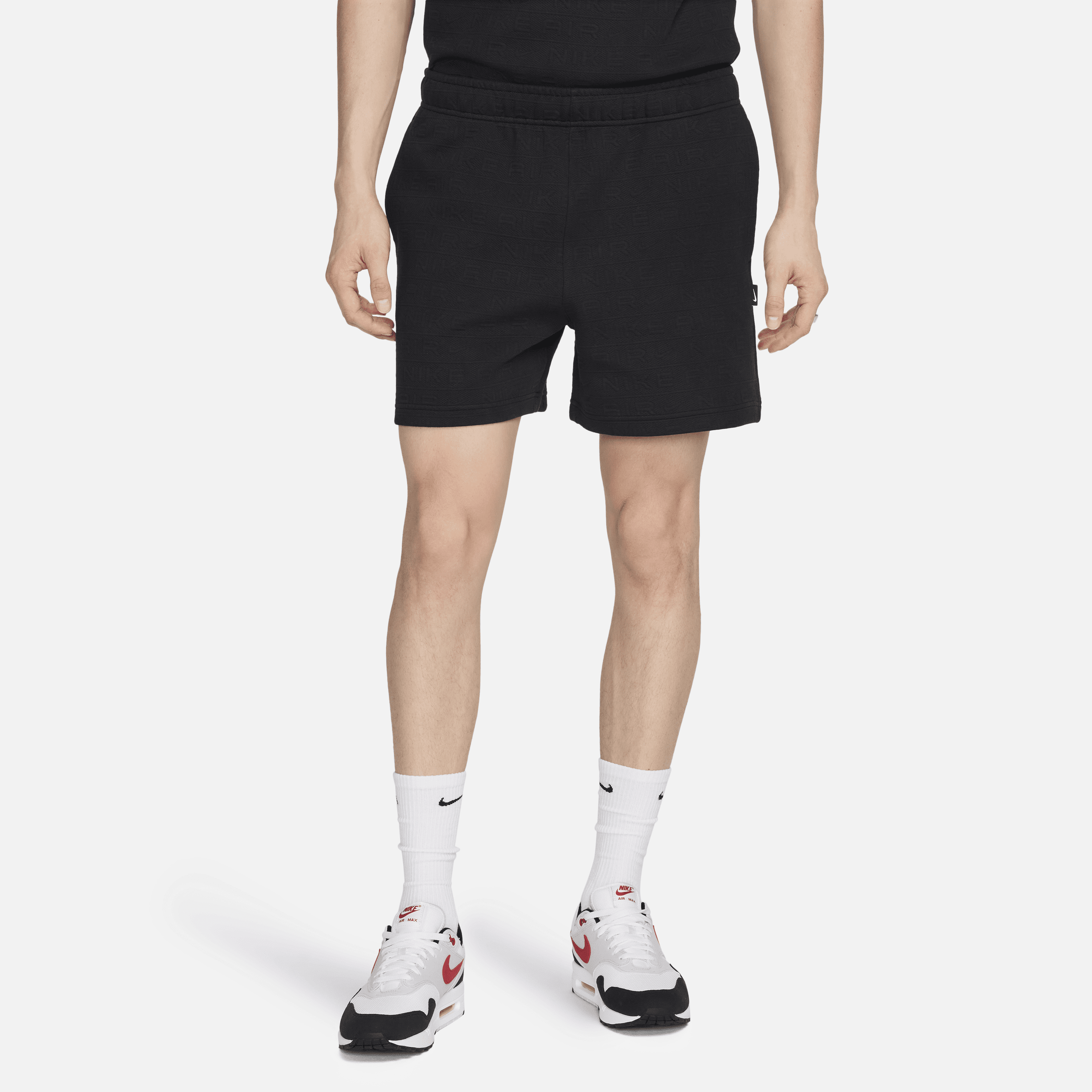Shop Nike Men's  Sportswear Air Shorts In Black