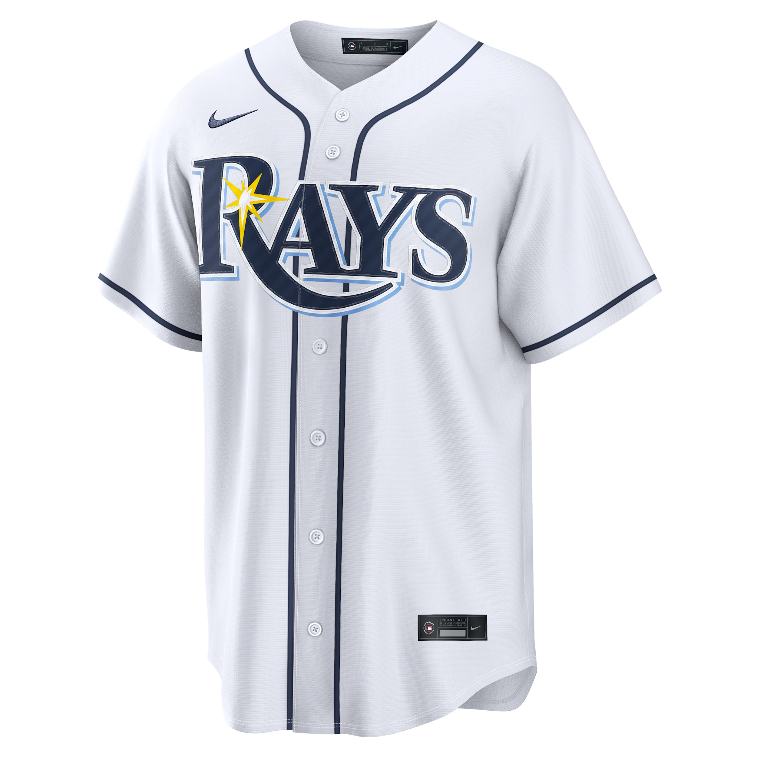 Junior Caminero Tampa Bay Rays Nike Men's MLB Replica Jersey in White | RP260E6BTP9-4TD