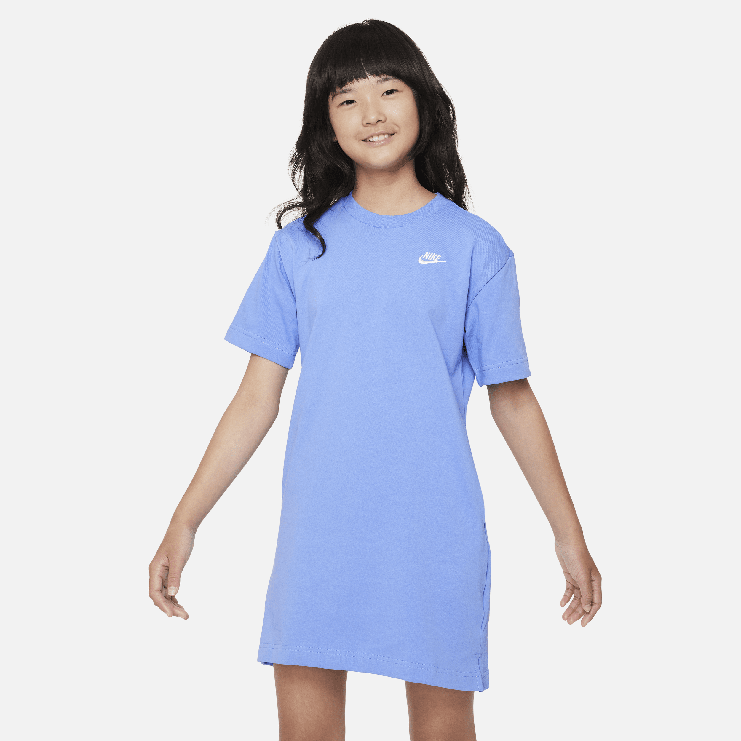 Nike Sportswear Big Kids' (girls') T-shirt Dress In Blue