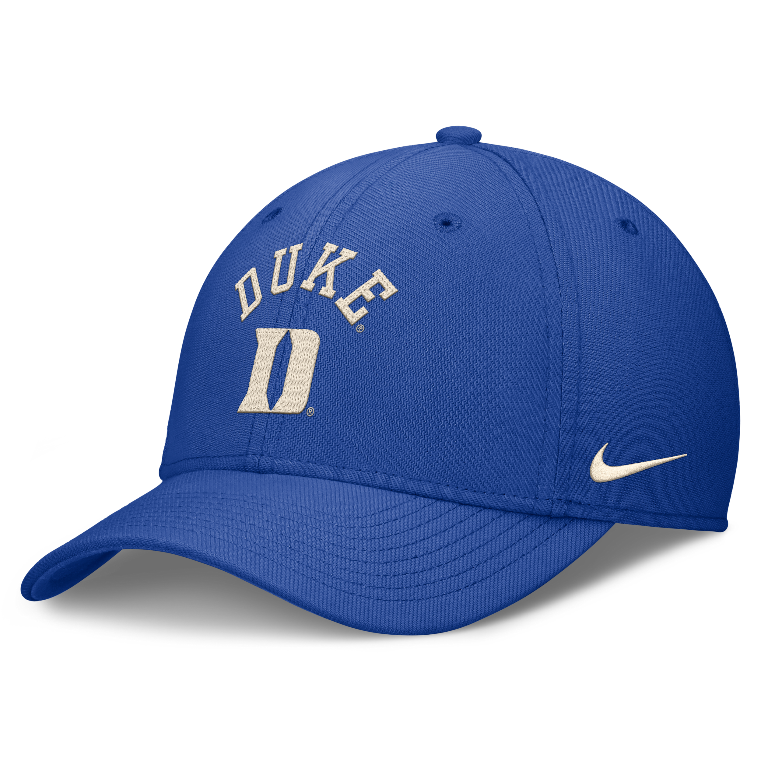Nike Men's Royal Duke Blue Devils Campus Prep Chained Arched Swooshflex Flex Hat - Royal