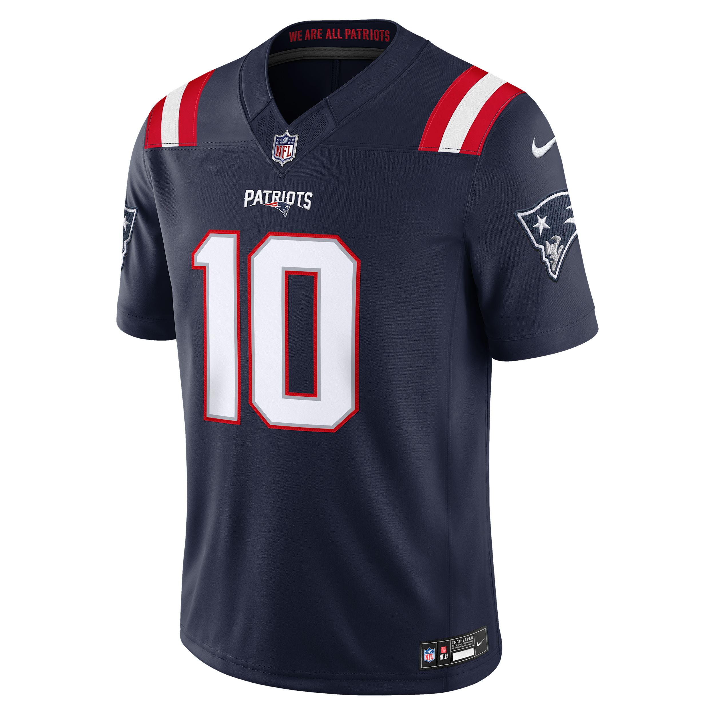 Drake Maye New England Patriots Nike Men's Dri-FIT NFL Stitched Limited Jersey in Blue | 37NMNPLH8KF-V77