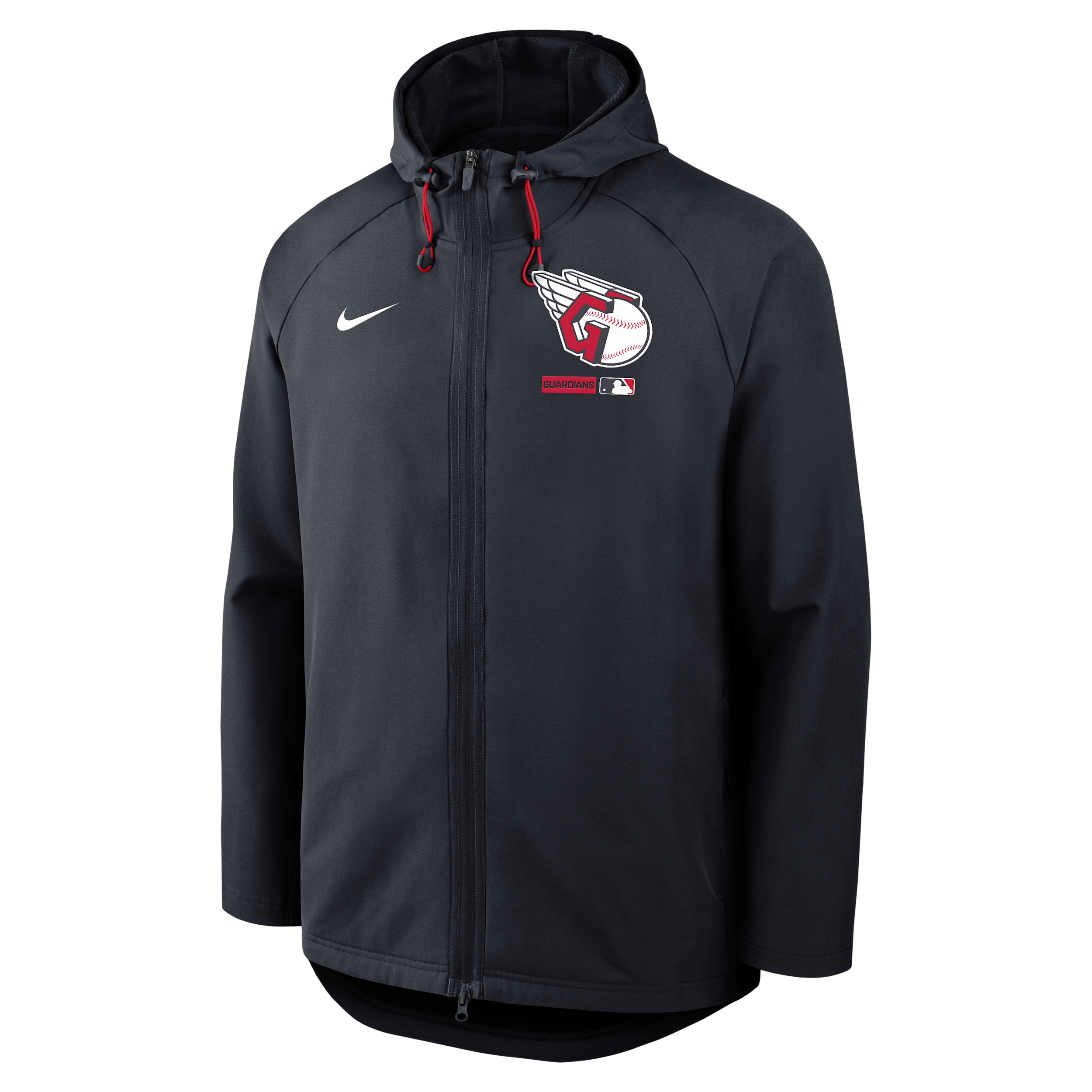 Cleveland Guardians Authentic Collection Nike Men's Therma-FIT MLB Full-Zip Hooded Jacket in Blue | 04HC195NGUA-FHP