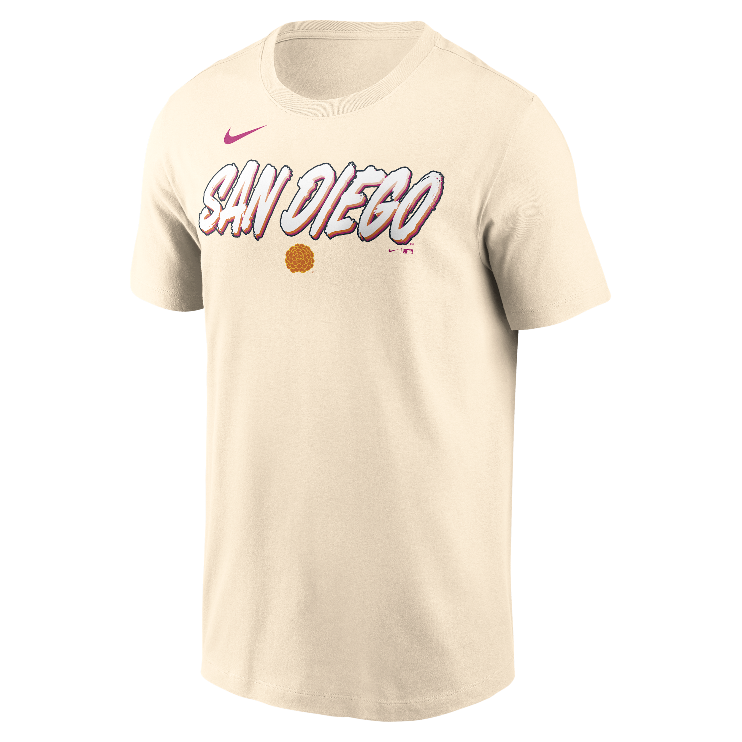 San Diego Padres City Connect Wordmark Nike Men's MLB T-Shirt in Brown | N19915APYP-APT