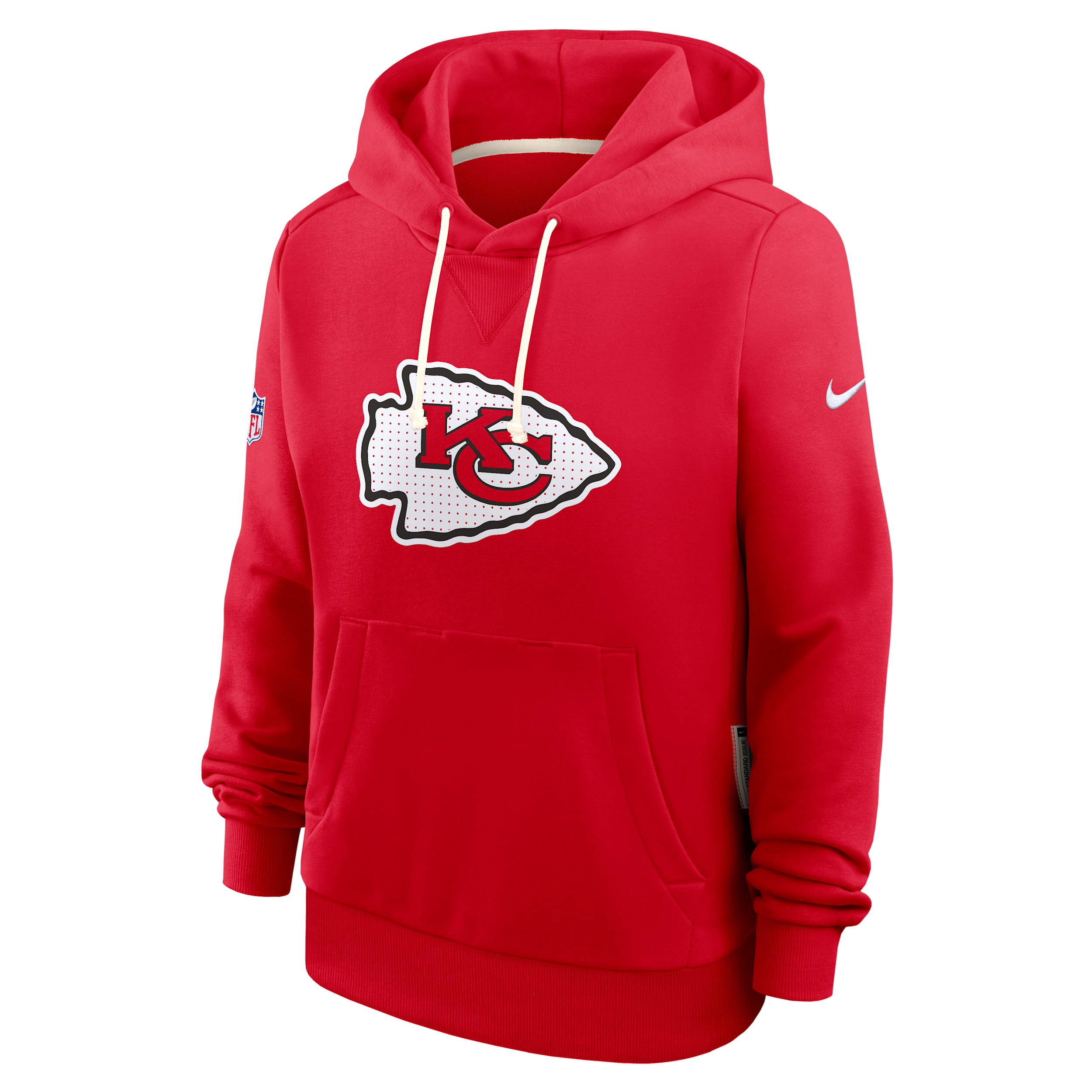 Nike Kansas City Chiefs Sideline  Women's Dri-fit Nfl Pullover Hoodie In Red
