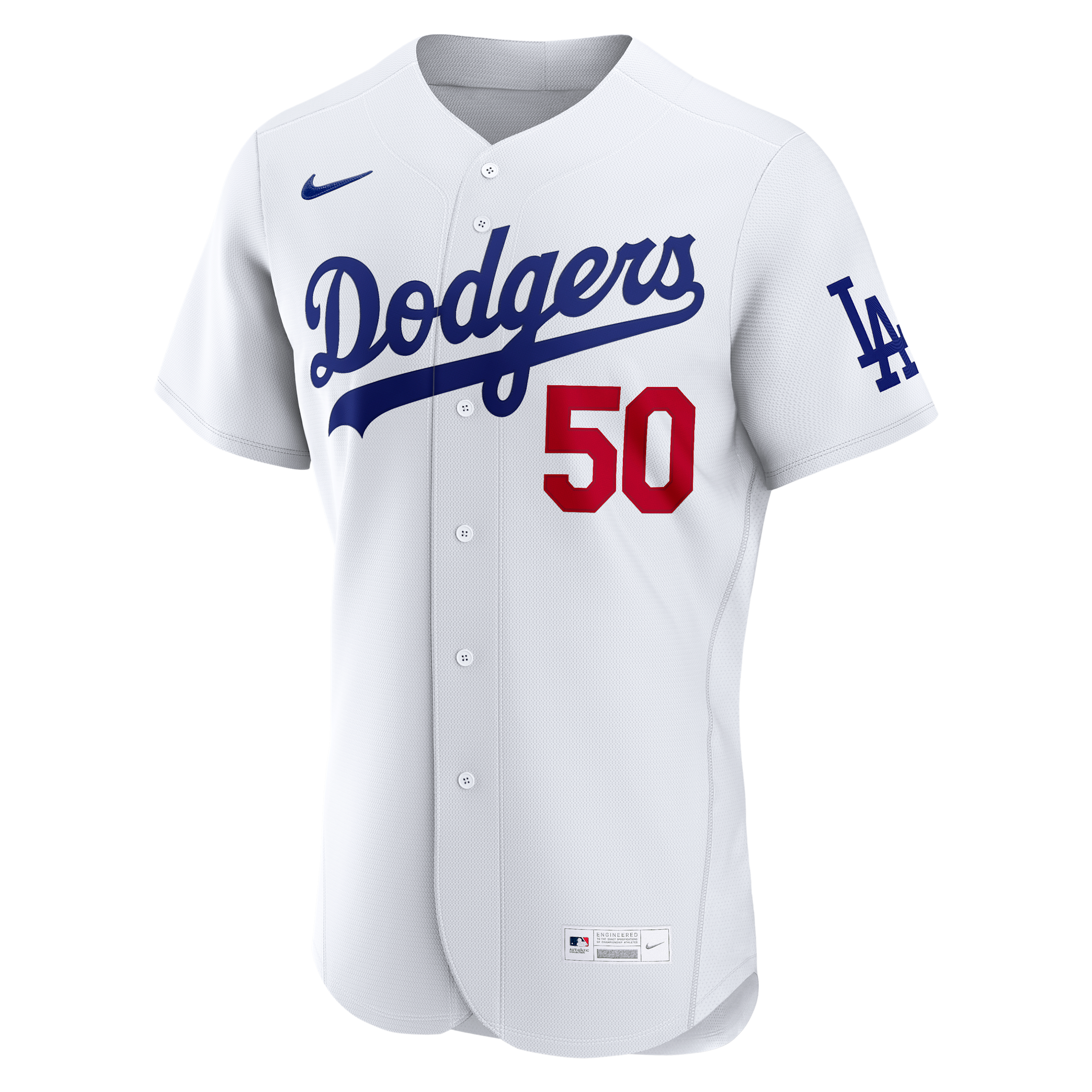 Mookie Betts Los Angeles Dodgers Nike Men's MLB Authentic Jersey in White | 8900LDHOLD9-VLM