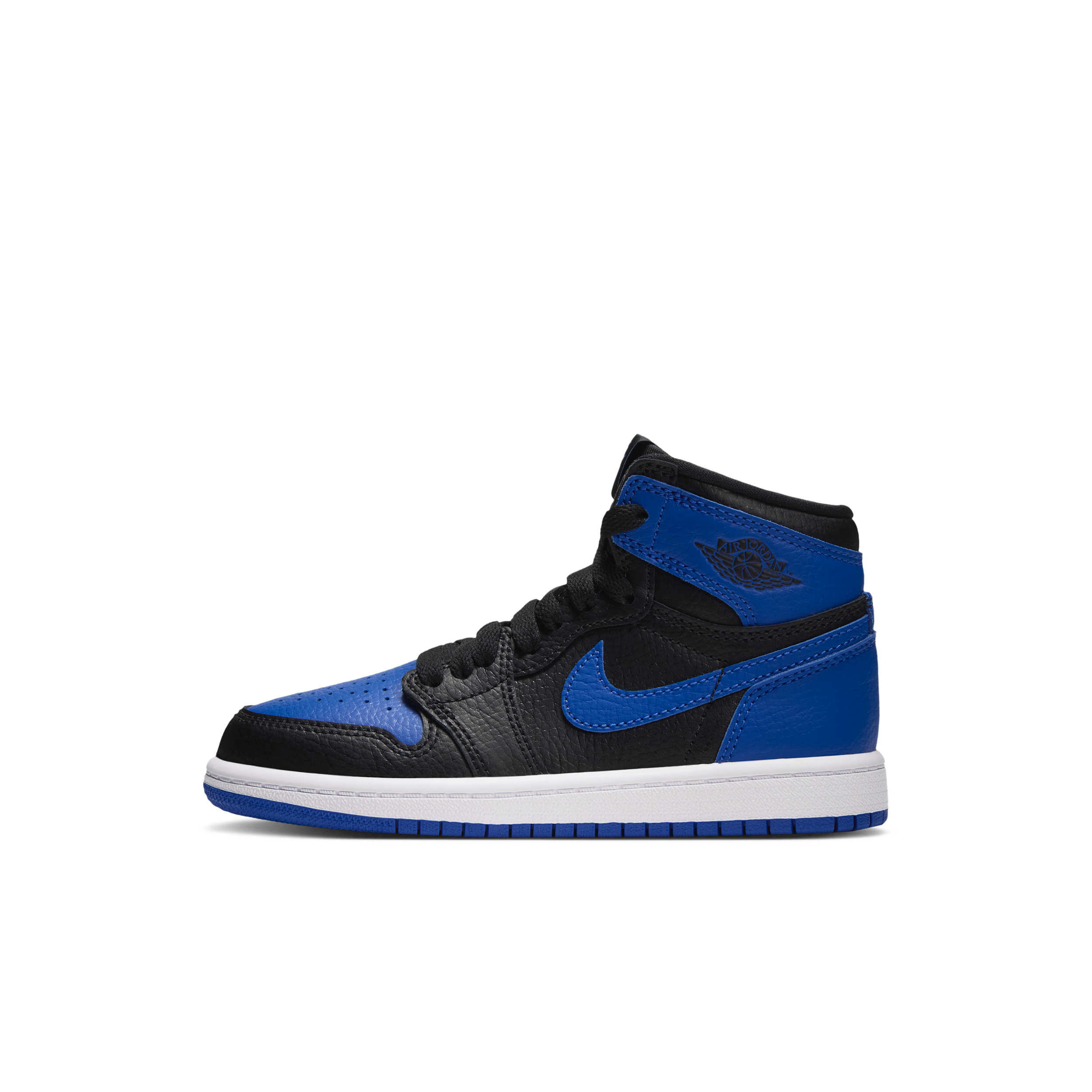 Jordan 1 Retro High OG "Royal" Little Kids' Shoes in Black | FD1412-005