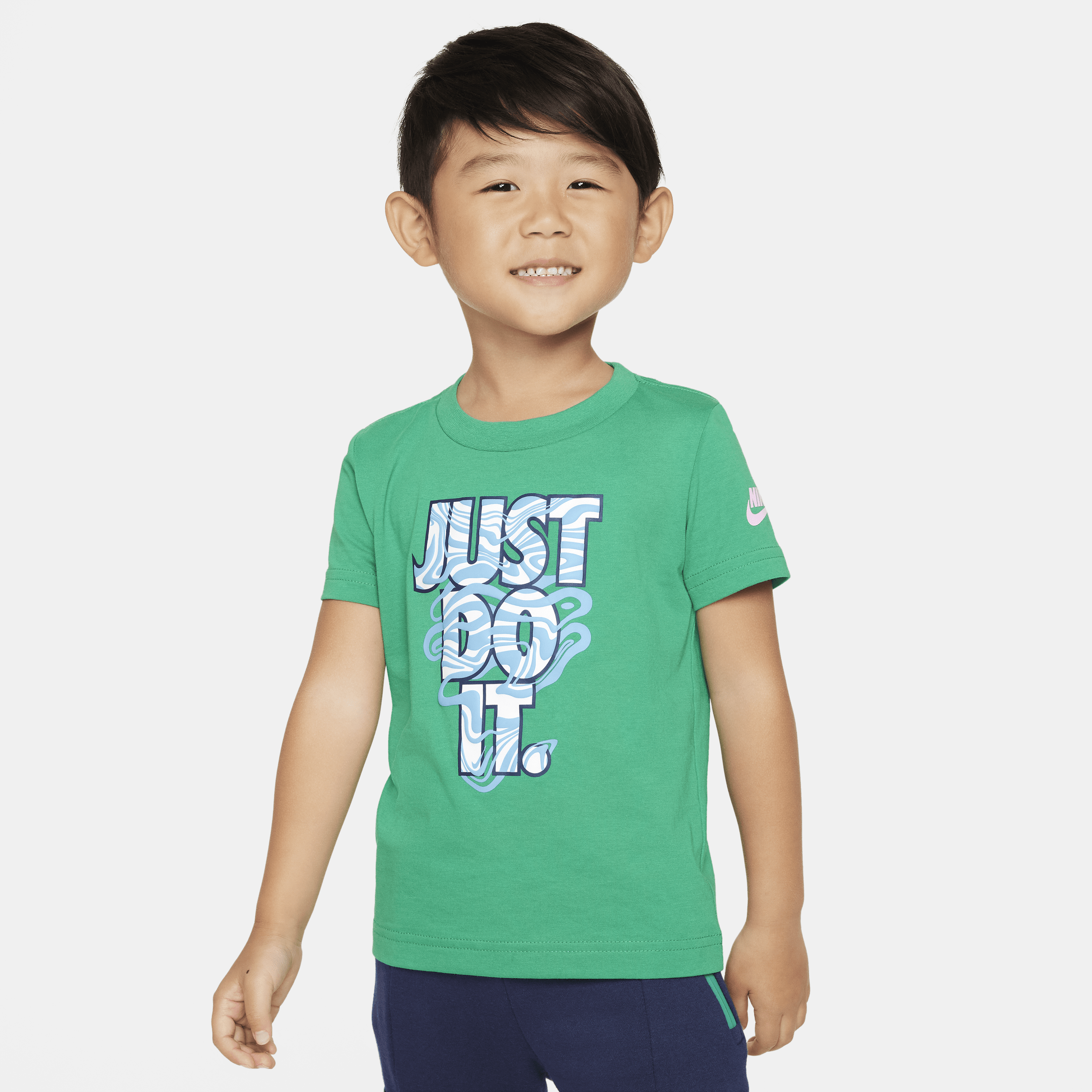 Nike Babies' "just Do It" Toddler Graphic T-shirt In Green