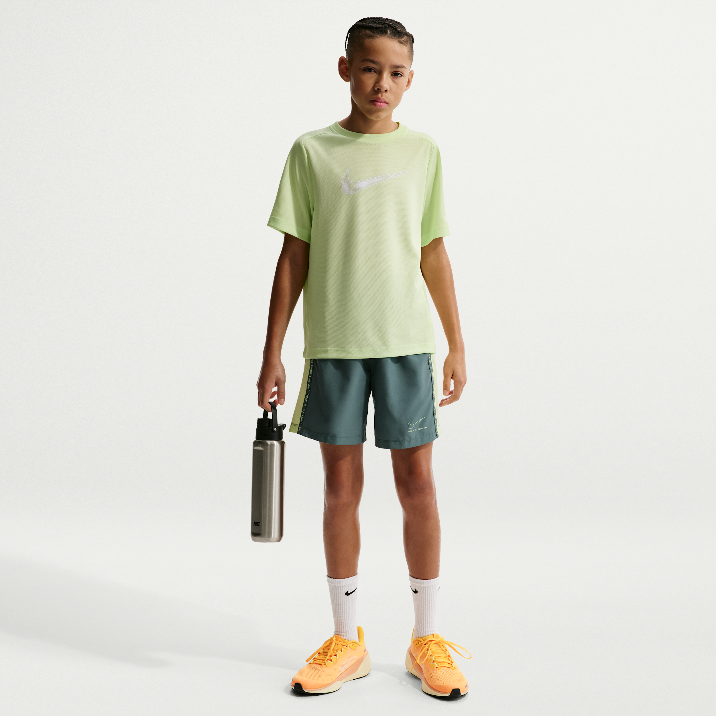 Nike Sportswear Multi Big Kids' (Boys') Dri-FIT Shorts in Grey | HV0658-382